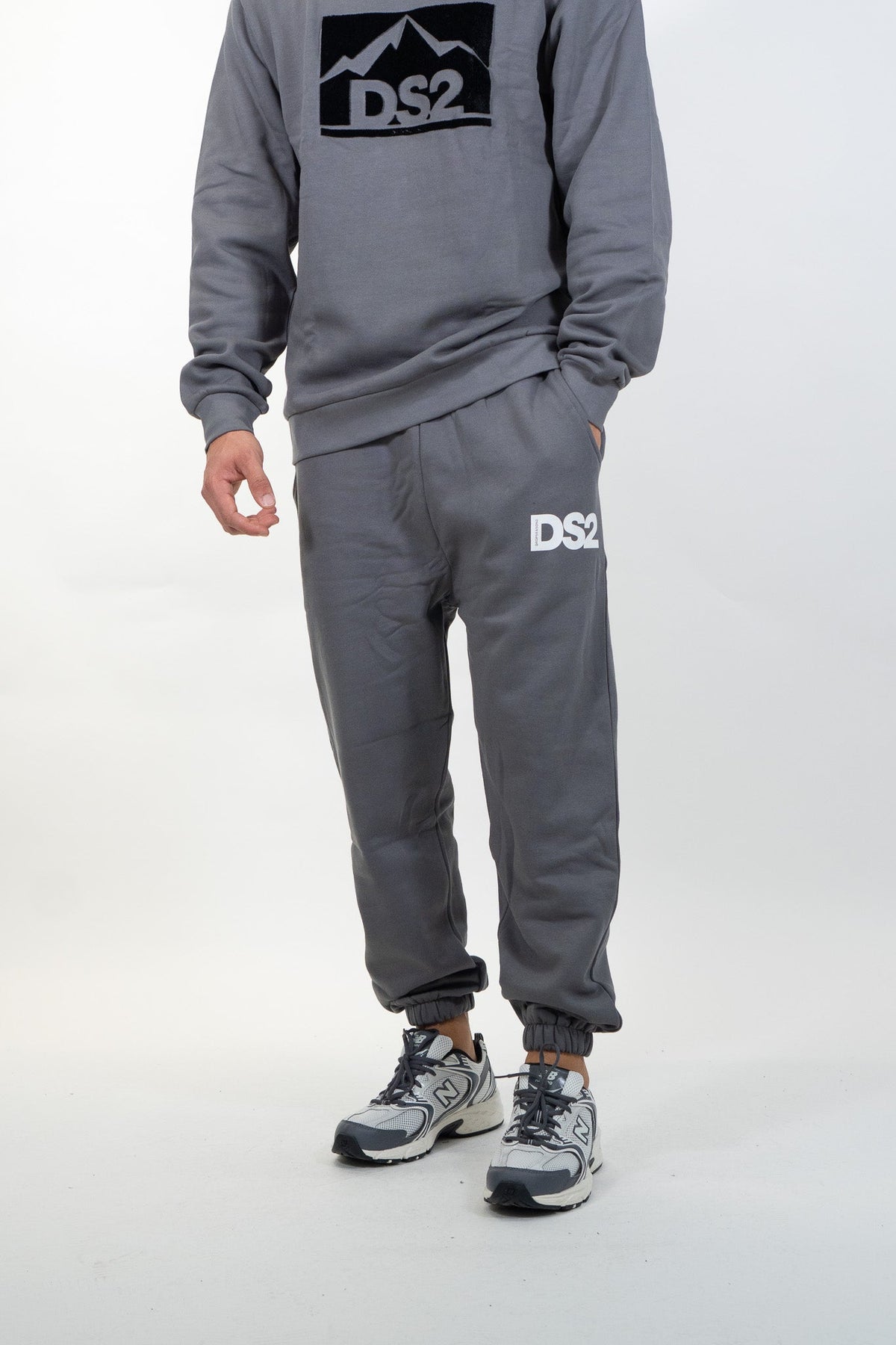 Ds2 - Pantalone tuta con maxi logo - Uomo - World Fashion
