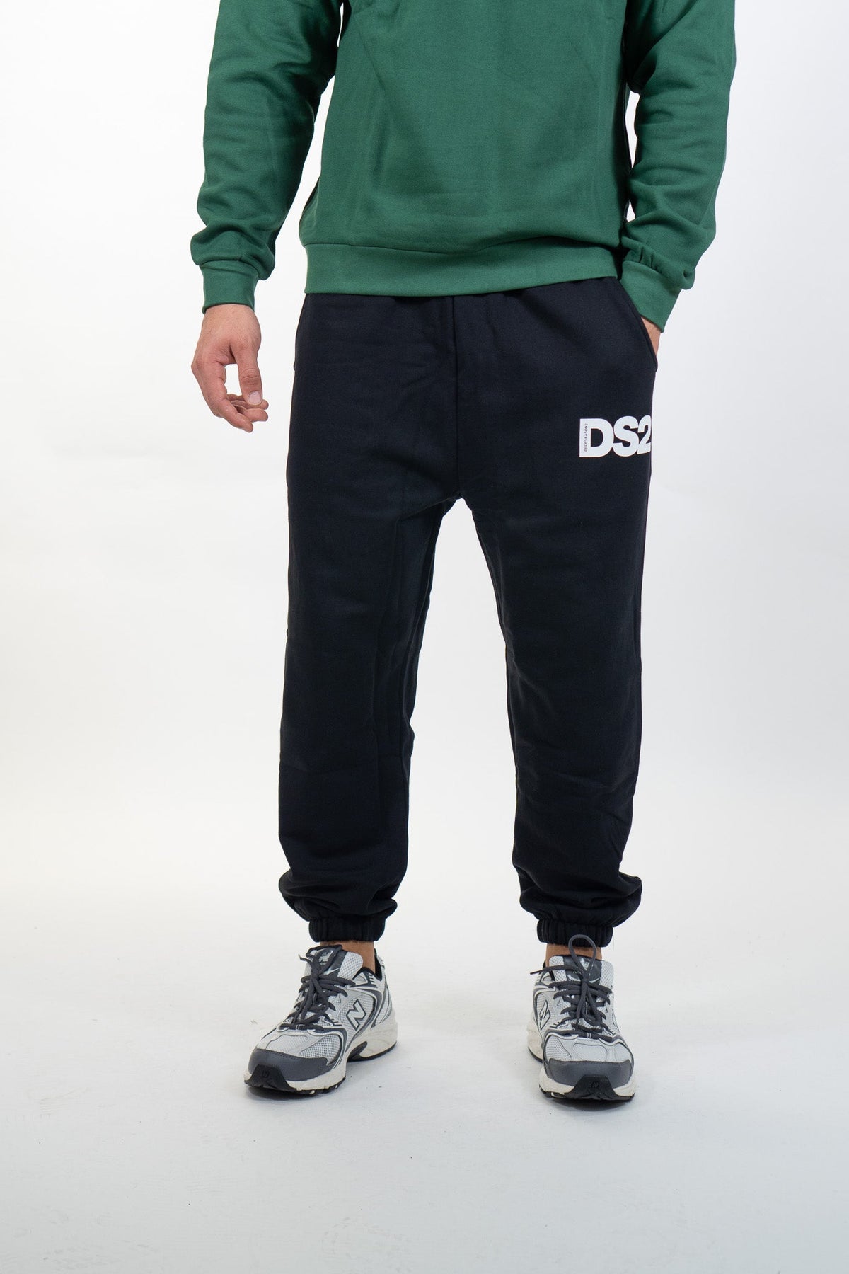 Ds2 - Pantalone tuta con maxi logo - Uomo - World Fashion