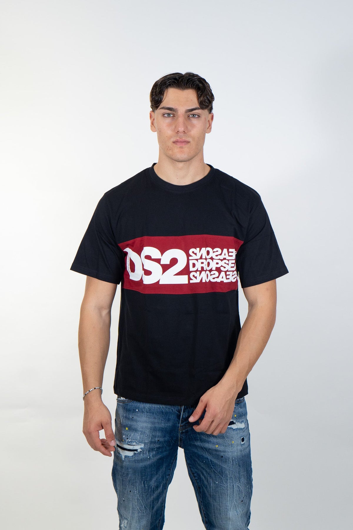 Ds2 - T-shirt con fascia logo - Uomo - World Fashion