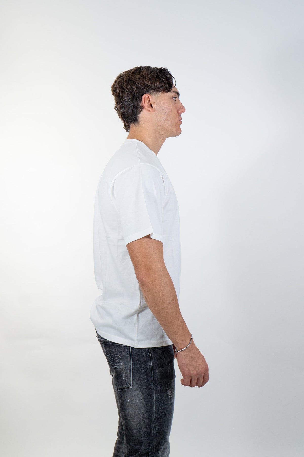 Ds2 - T-shirt girocollo con logo gommato - Uomo - World Fashion