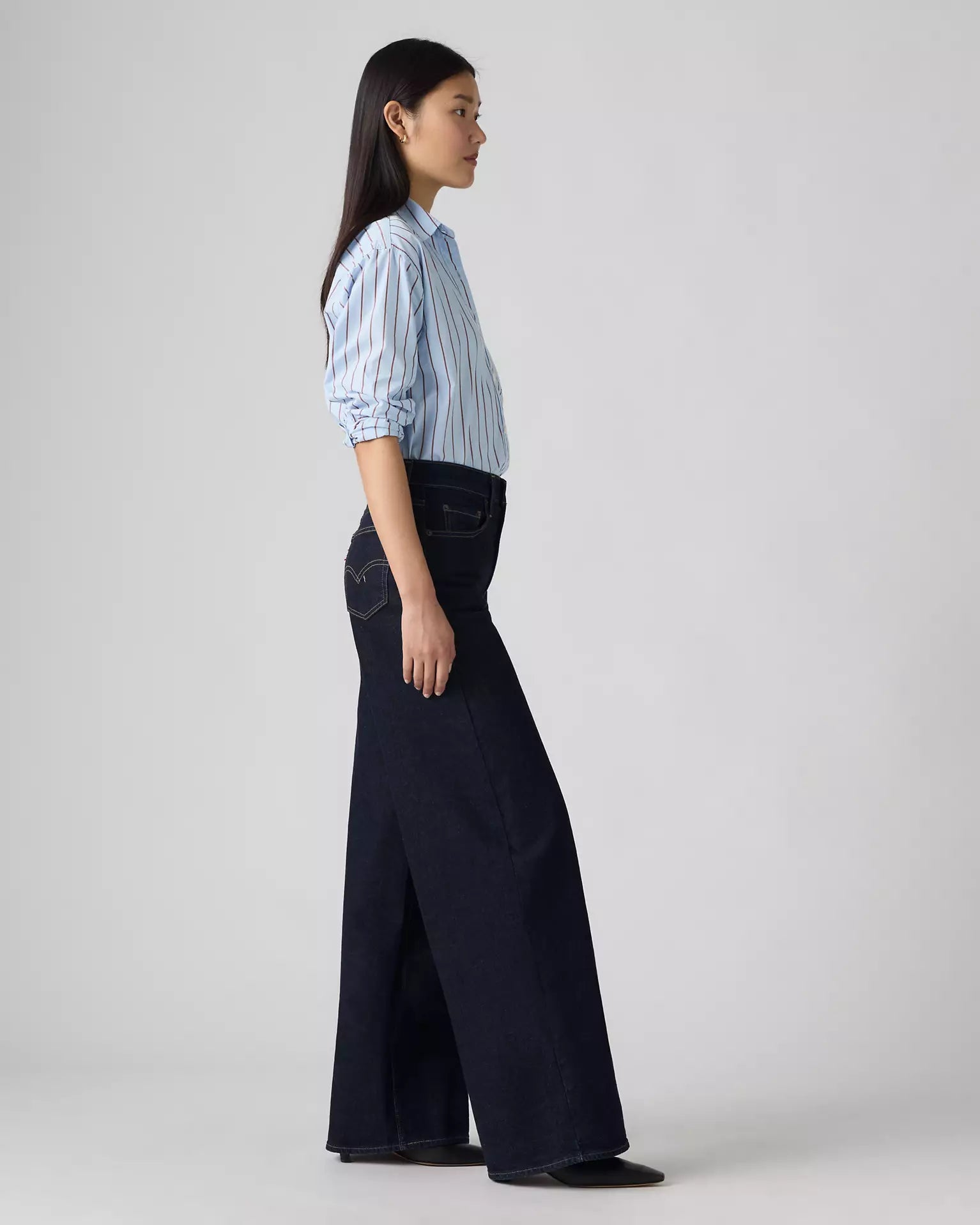 Levis - Jeans 728 a vita alta con gamba ampia - Donna