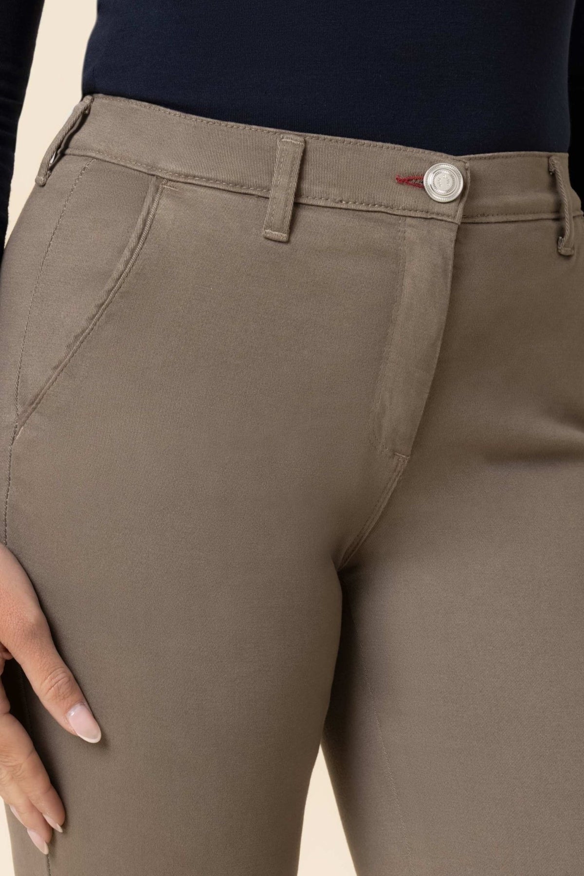 East Drive - Pantalone cinos in cotone super stretch - Donna - World Fashion