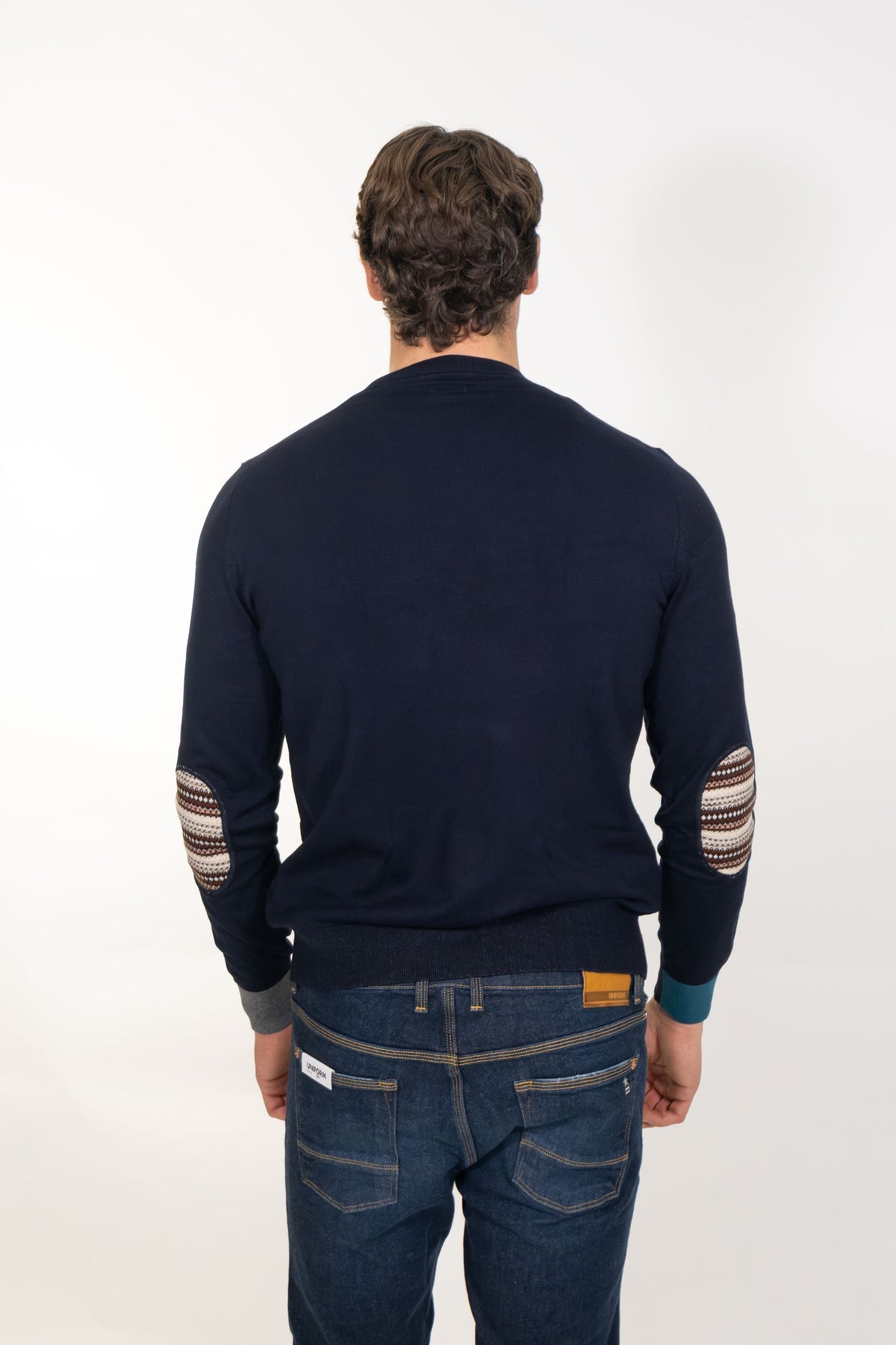Markup - Maglia con punto quadrato e toppe - Uomo