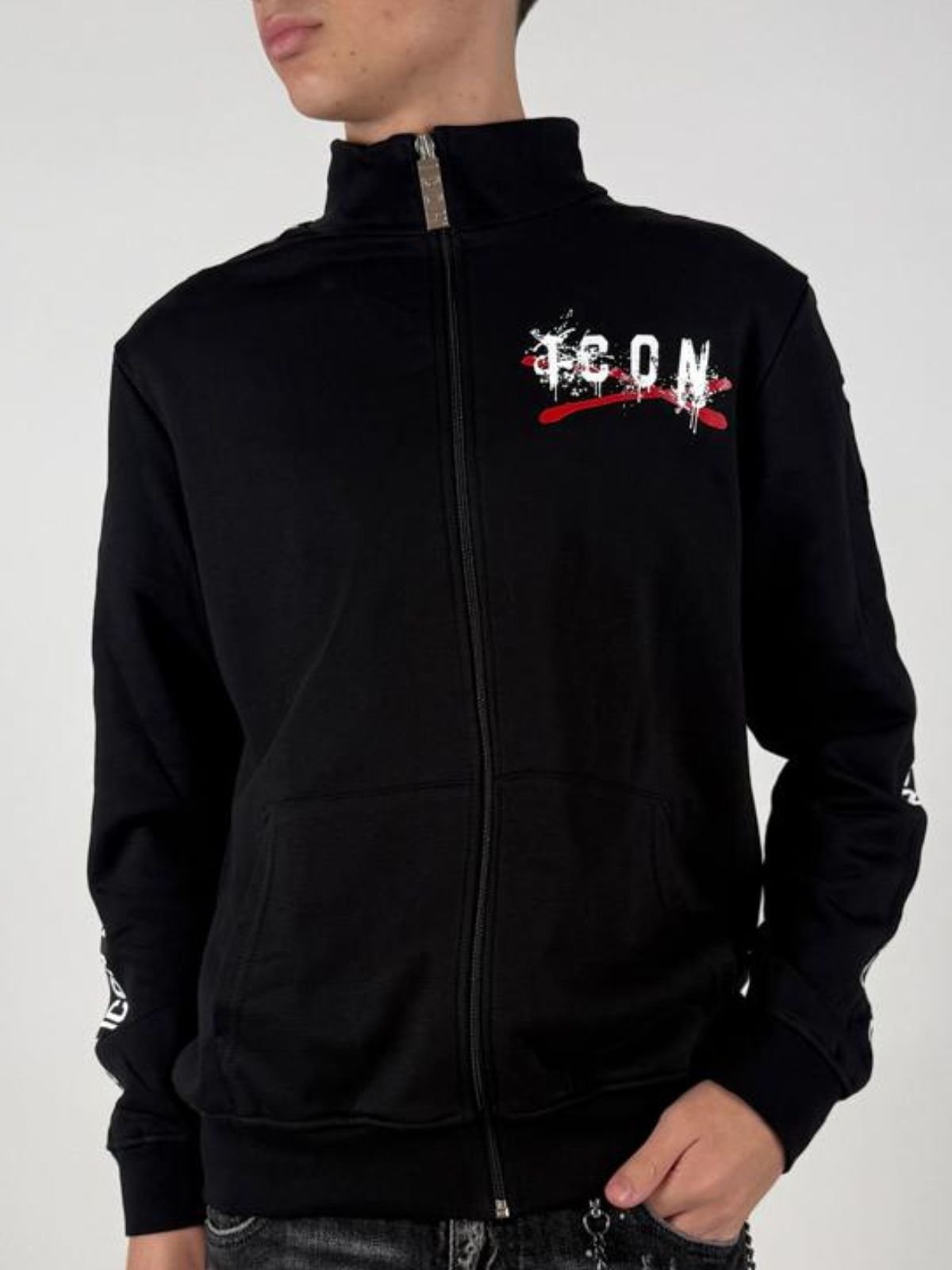 Felpa a Lupetto C/Gro Uomo - Icon - World Fashion