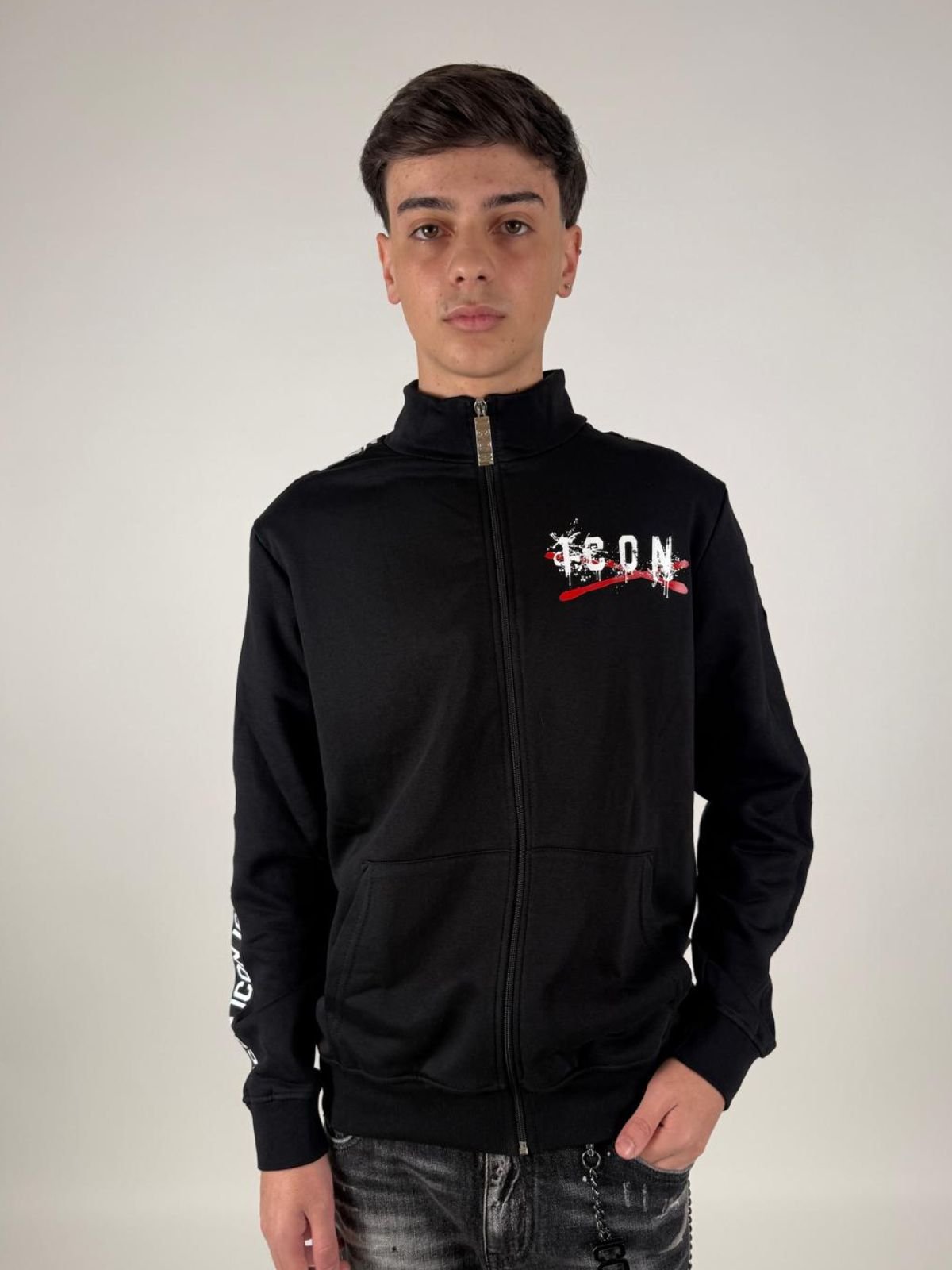 Felpa a Lupetto C/Gro Uomo - Icon - World Fashion