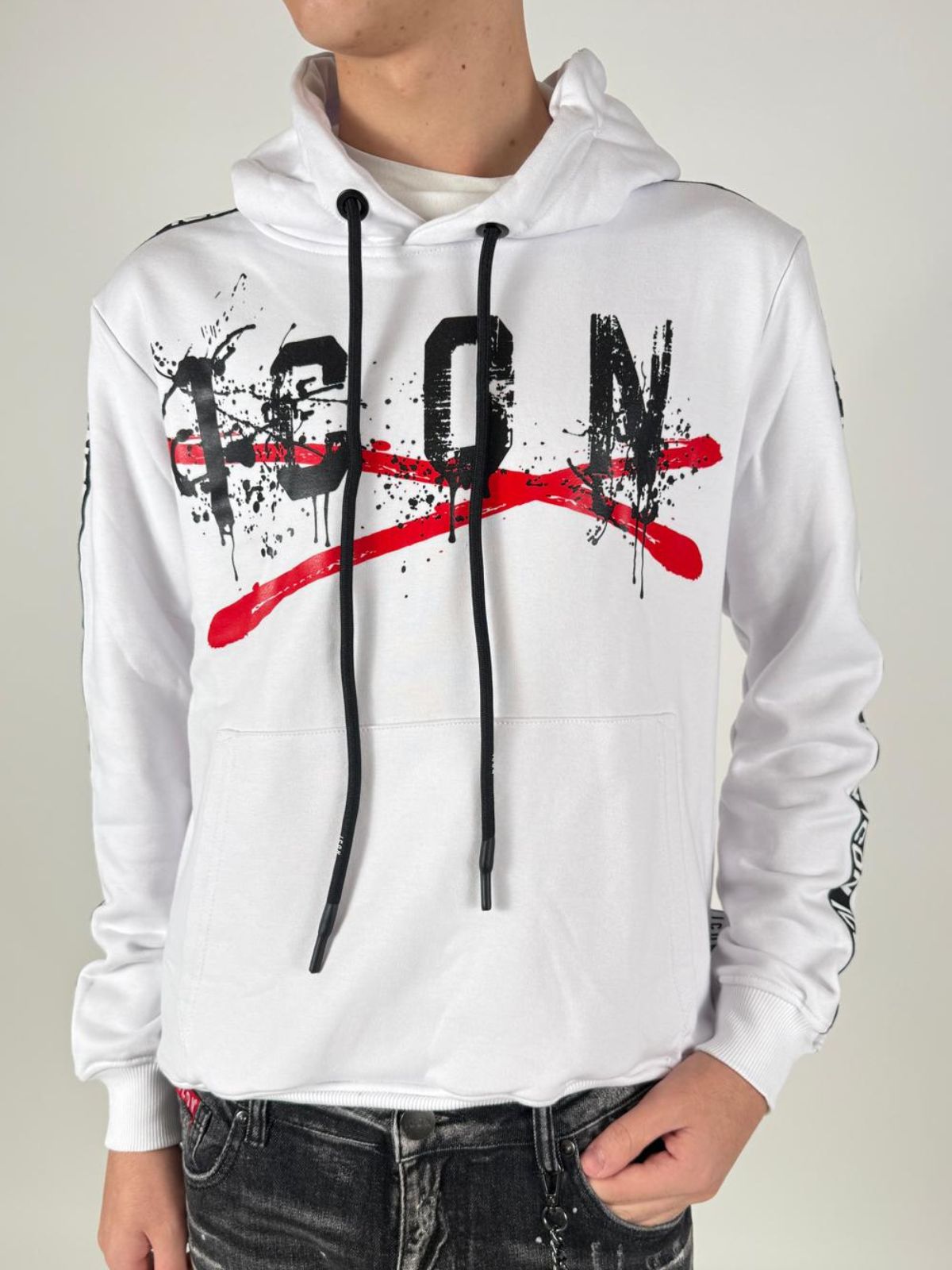 Felpa Cappuccio C/Gro Uomo - Icon - World Fashion