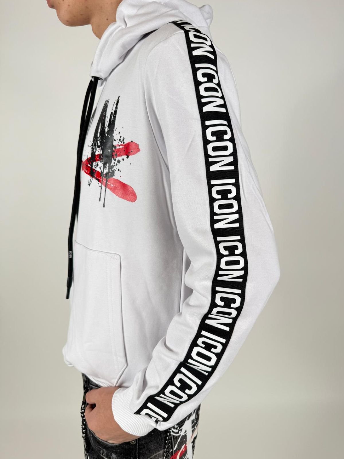 Felpa Cappuccio C/Gro Uomo - Icon - World Fashion