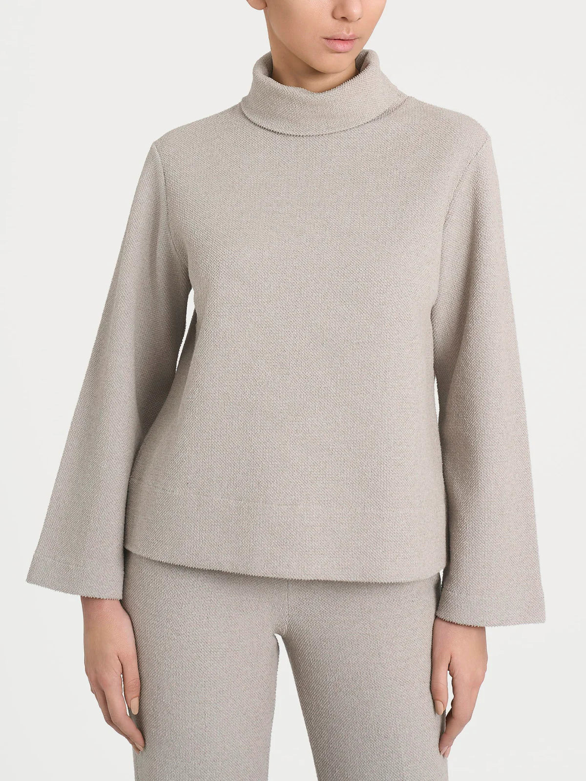 Felpa con collo a ciambella in Japanese Fleece - RAGNO - DR33XC - World Fashion