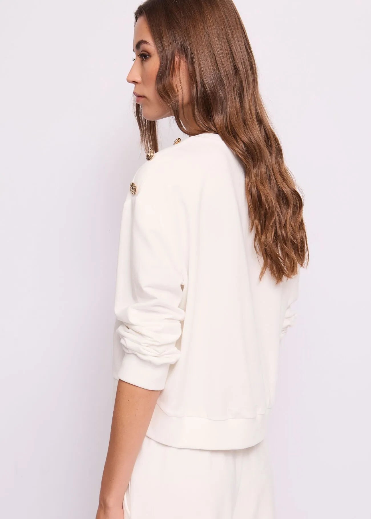 Felpa con logo e bottoni Donna - Gaudì Jeans - World Fashion