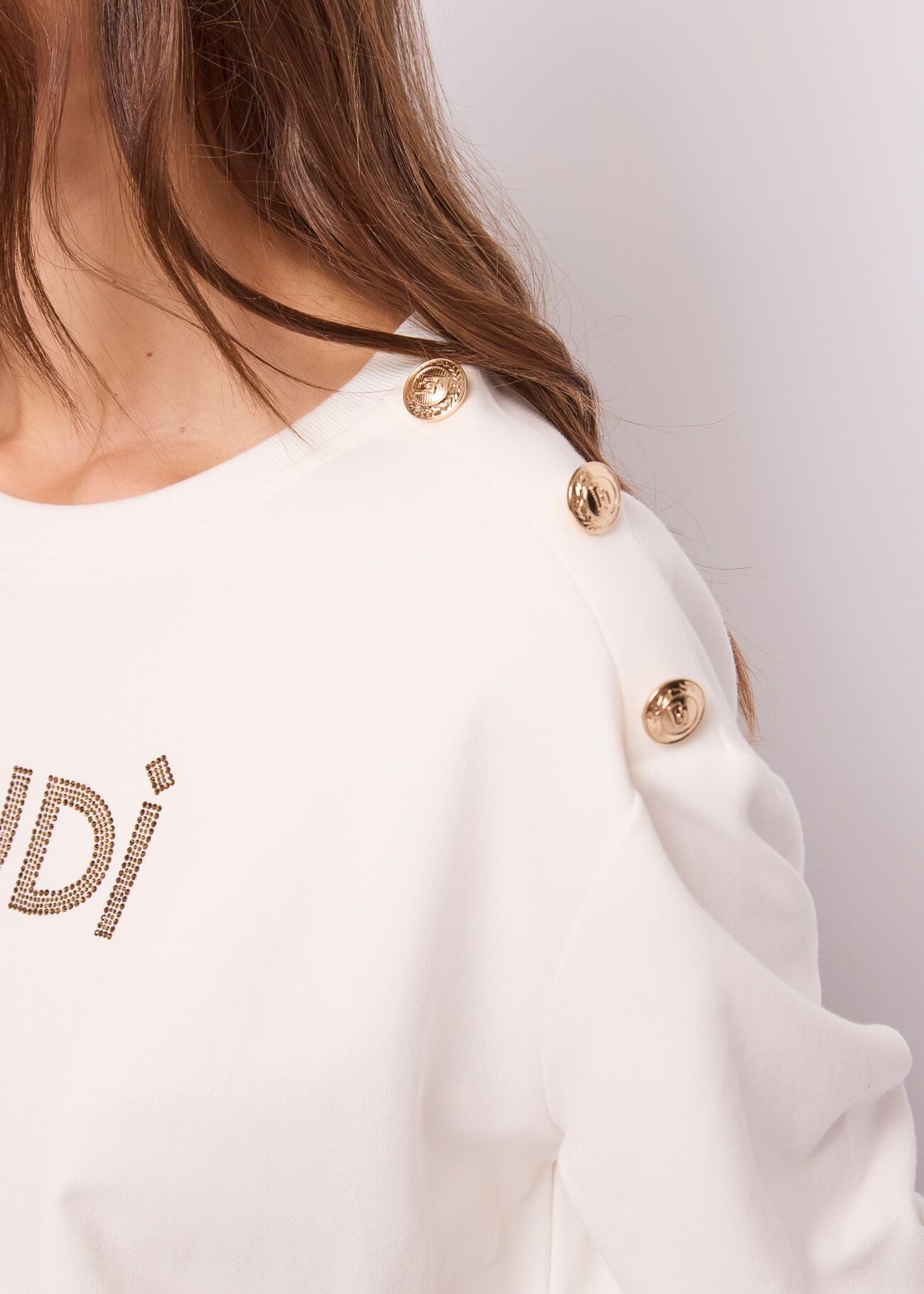 Felpa con logo e bottoni Donna - Gaudì Jeans - World Fashion