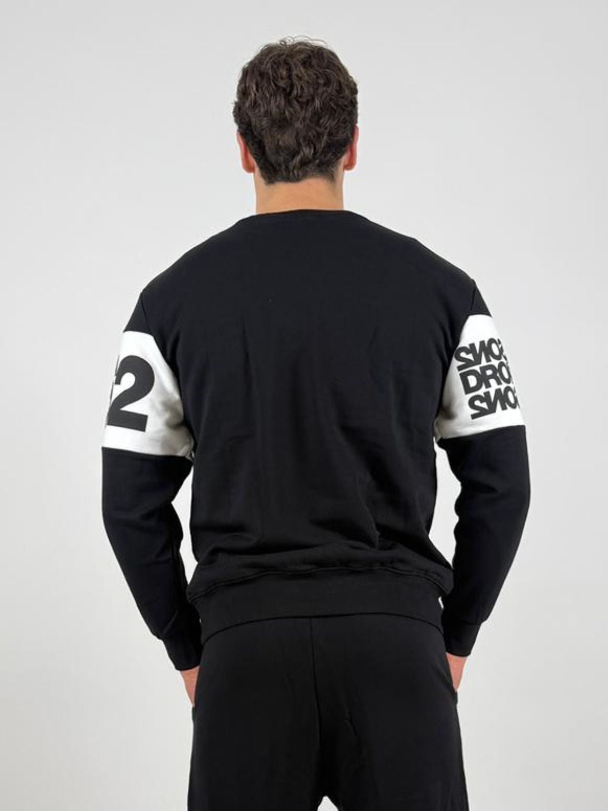 Felpa girocollo Con Inserti Logati Uomo - Ds2 - World Fashion