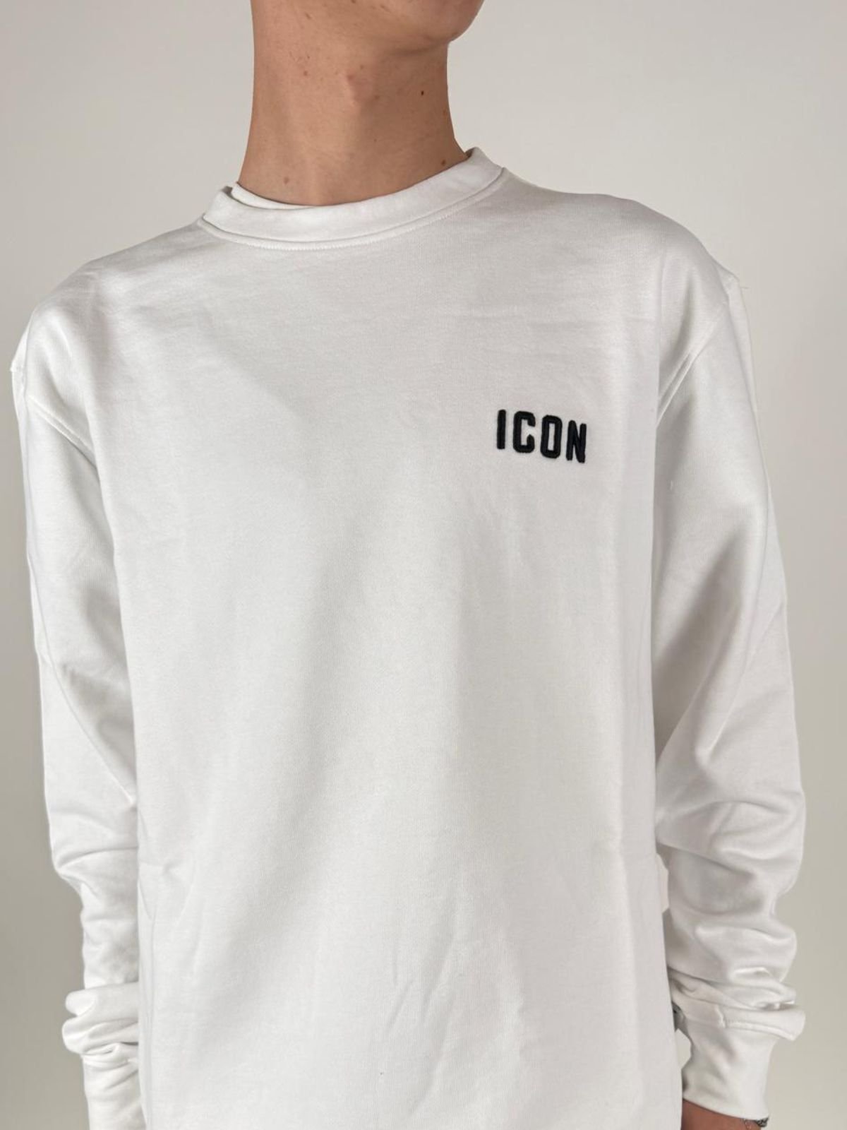 Felpa Girocollo C/Ricamo Uomo - Icon - World Fashion