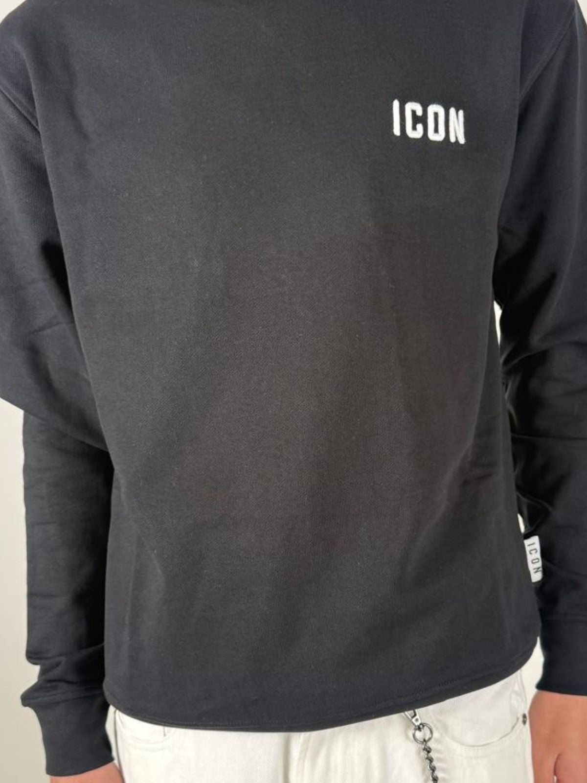 Felpa Girocollo C/Ricamo Uomo - Icon - World Fashion