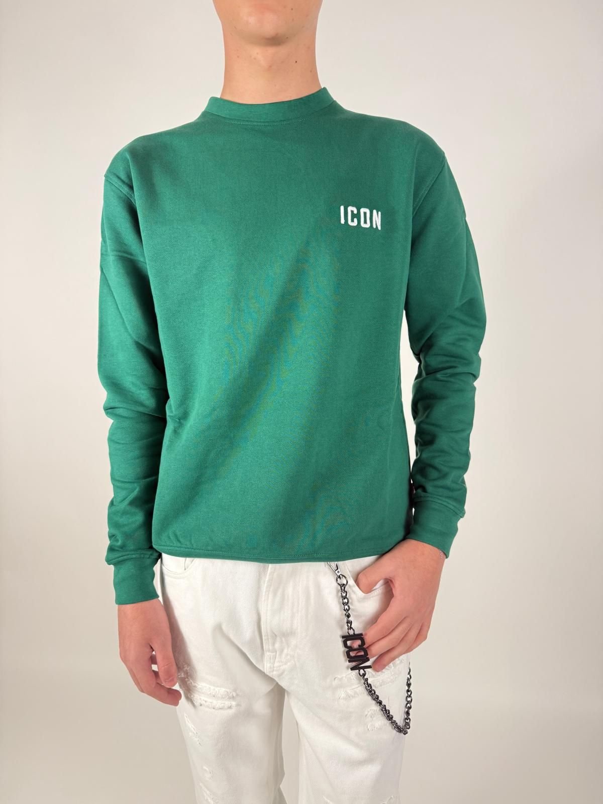 Felpa Girocollo C/Ricamo Uomo - Icon - World Fashion