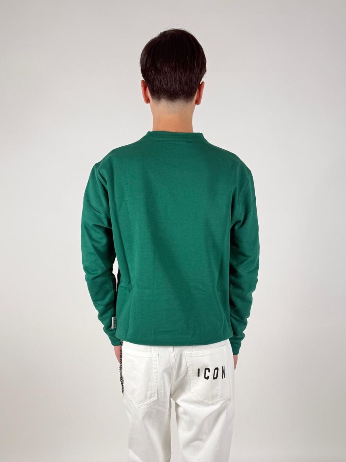 Felpa Girocollo C/Ricamo Uomo - Icon - World Fashion