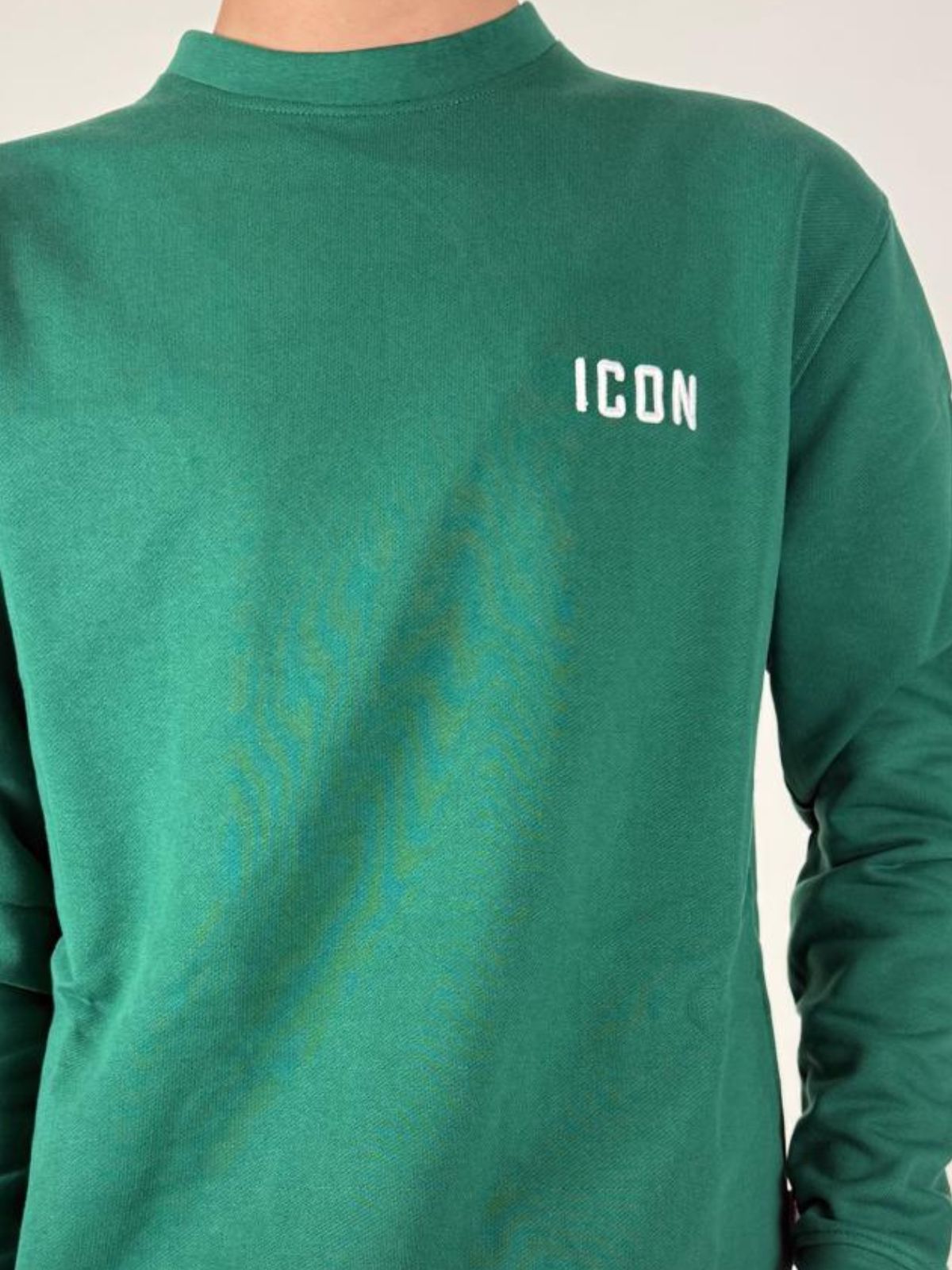 Felpa Girocollo C/Ricamo Uomo - Icon - World Fashion