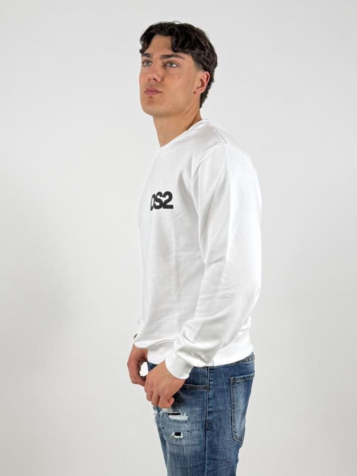 Felpa girocollo in cotone Uomo - Ds2 - World Fashion