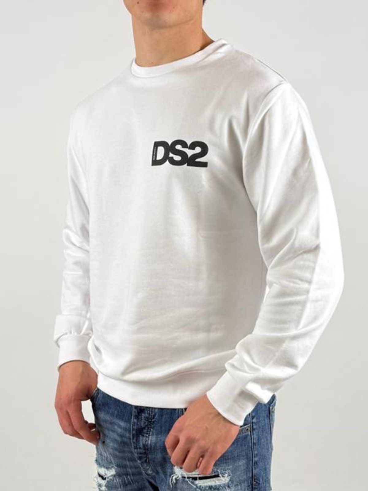 Felpa girocollo in cotone Uomo - Ds2 - World Fashion