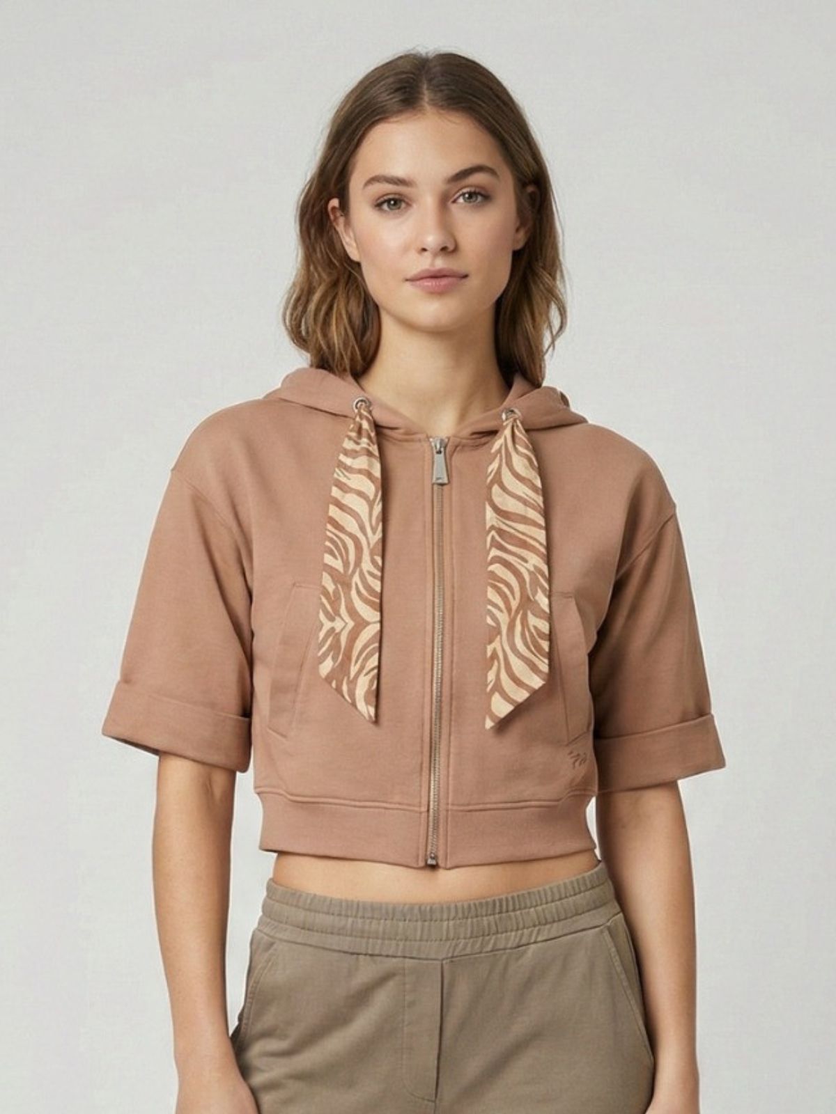 Felpa Manica Corta Con Couliss Donna - Markup - World Fashion