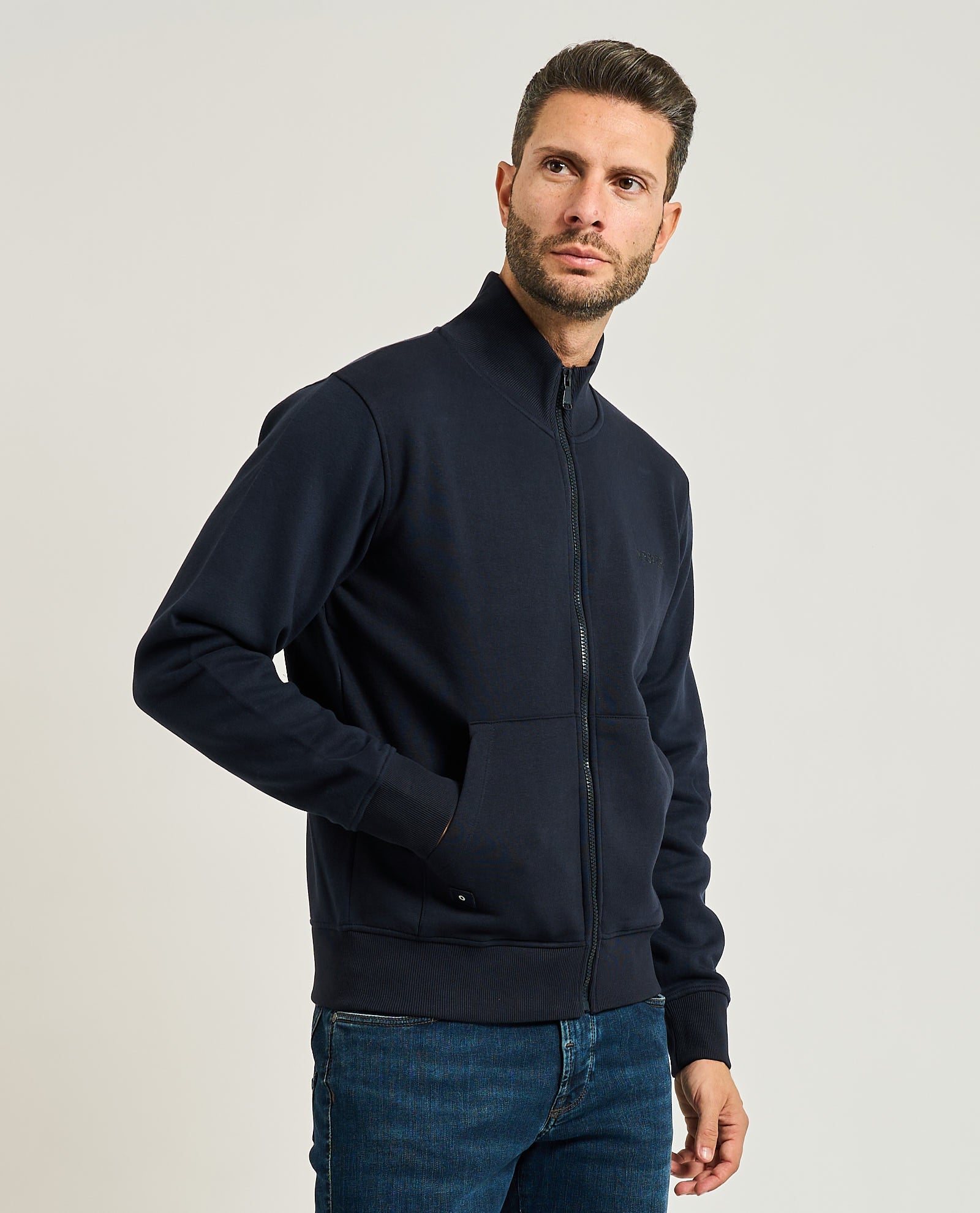 Felpa Uomo Fullzip Uomo - Yes Zee - World Fashion