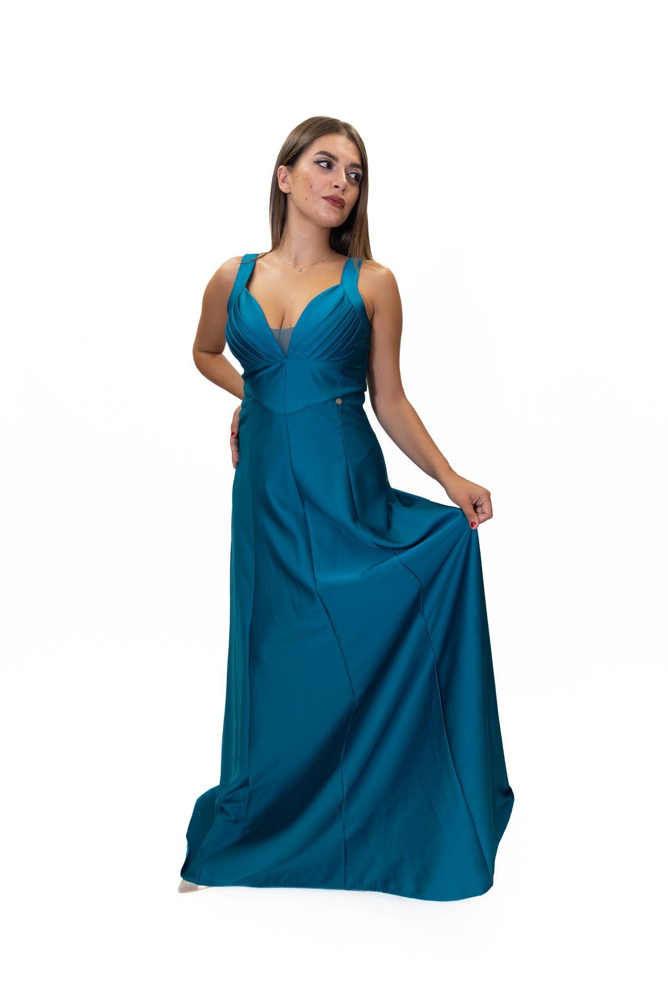 Rinascimento - Abito Lungo Raso - Donna