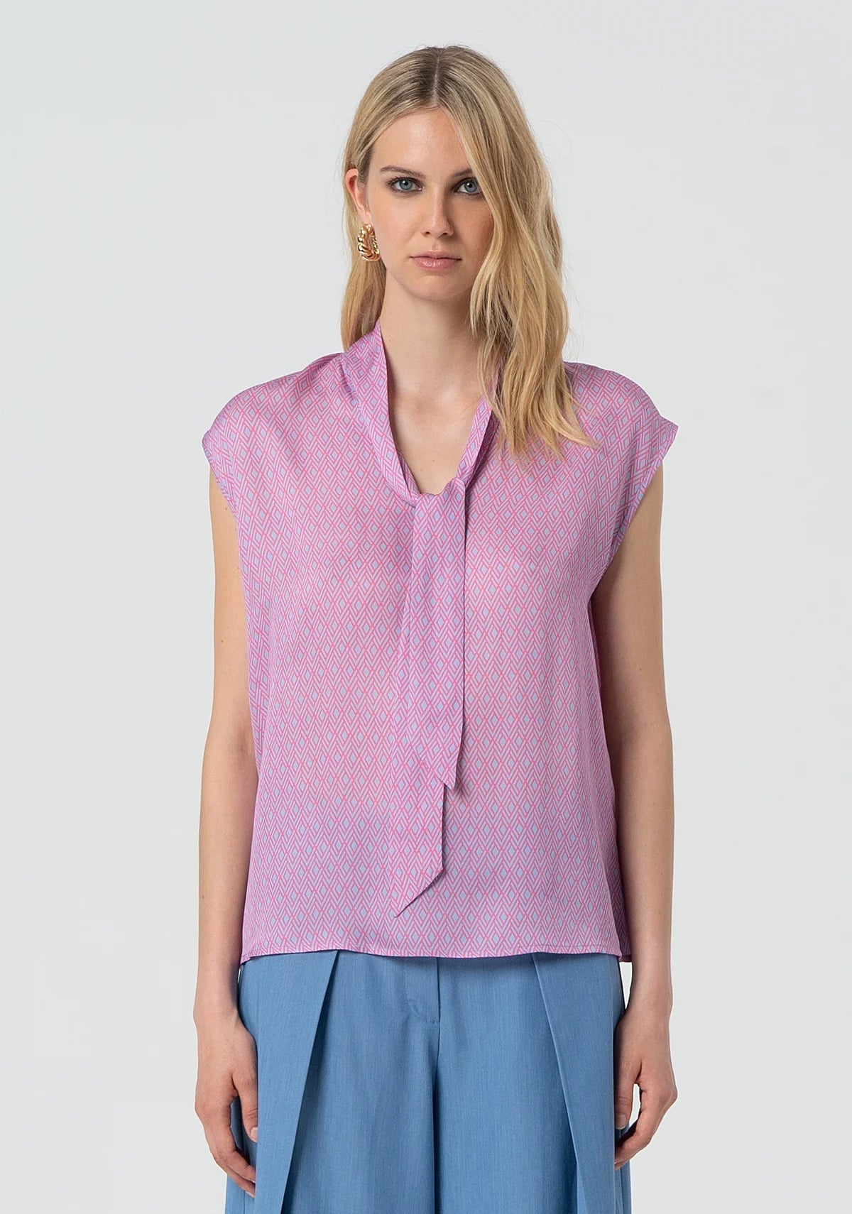 FR25ST1011W774J7 - Bluse - FRACOMINA - World Fashion