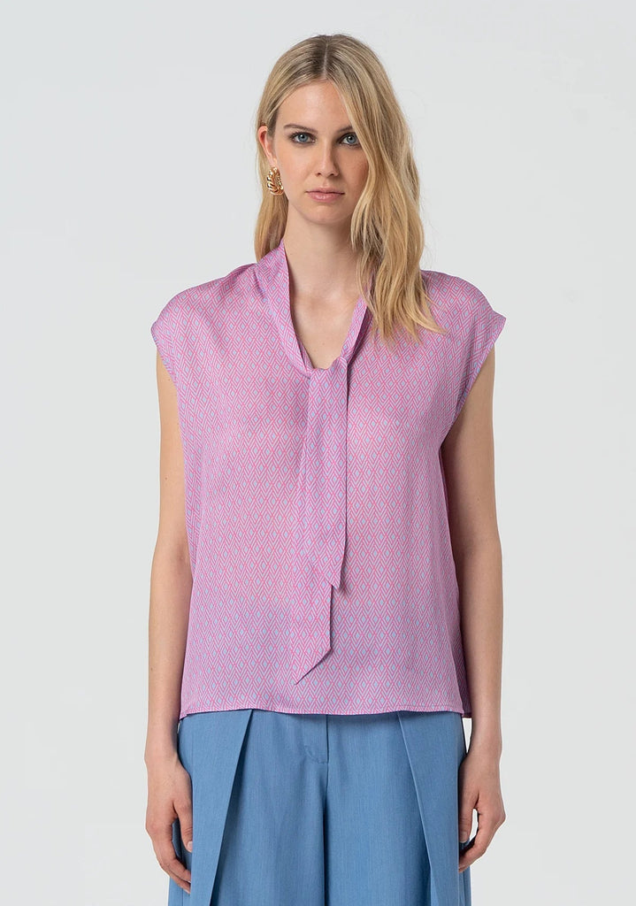 FR25ST1011W774J7 - Bluse - FRACOMINA - World Fashion