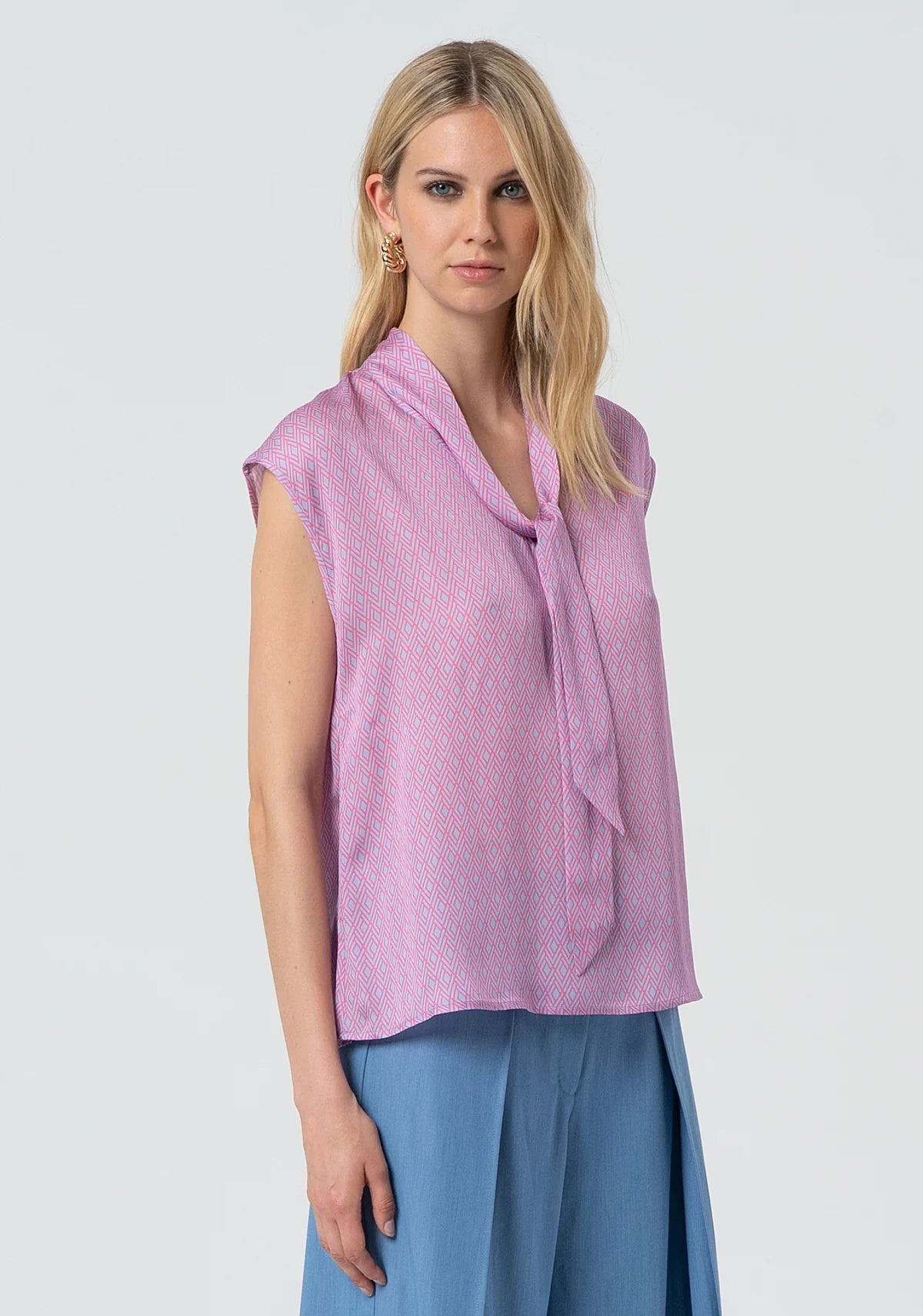 FR25ST1011W774J7 - Bluse - FRACOMINA - World Fashion