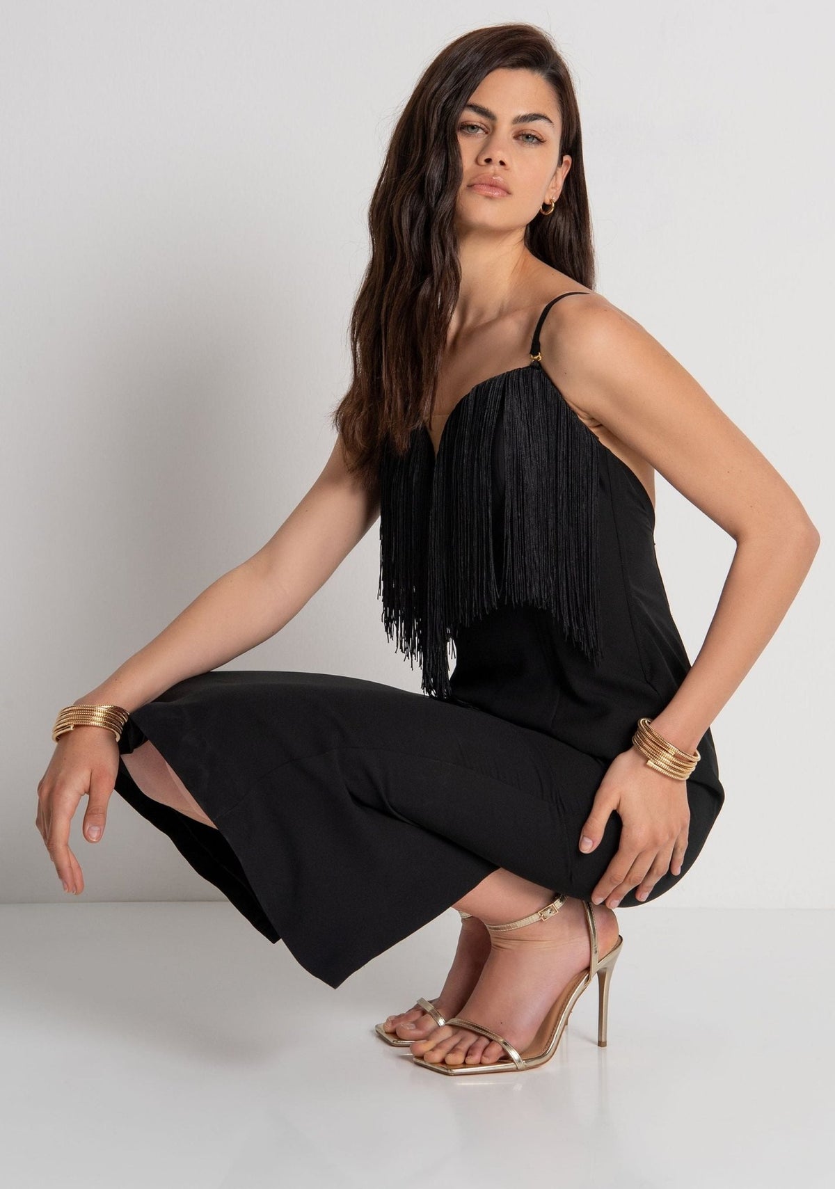 Fracomina - Abito midi con scollo a cuore - Donna - World Fashion