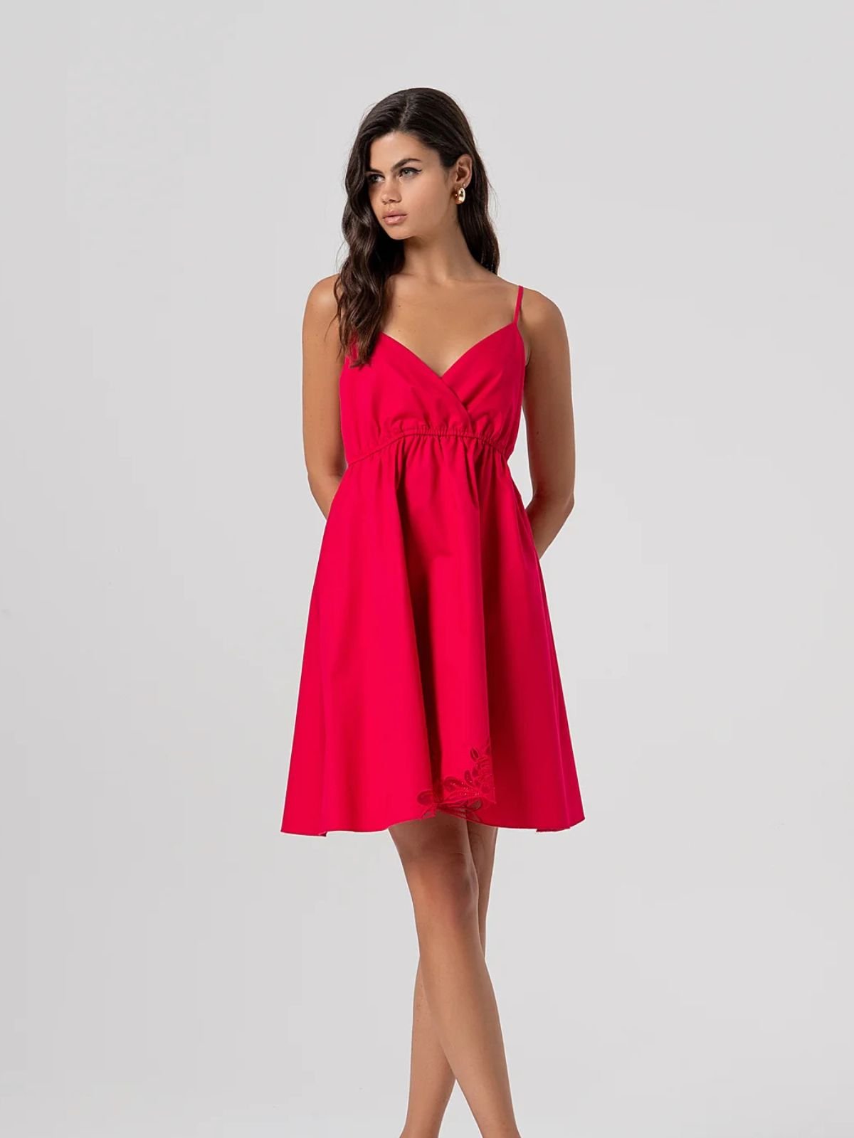 Fracomina - Abito mini senza maniche in popeline di cotone - Donna - World Fashion