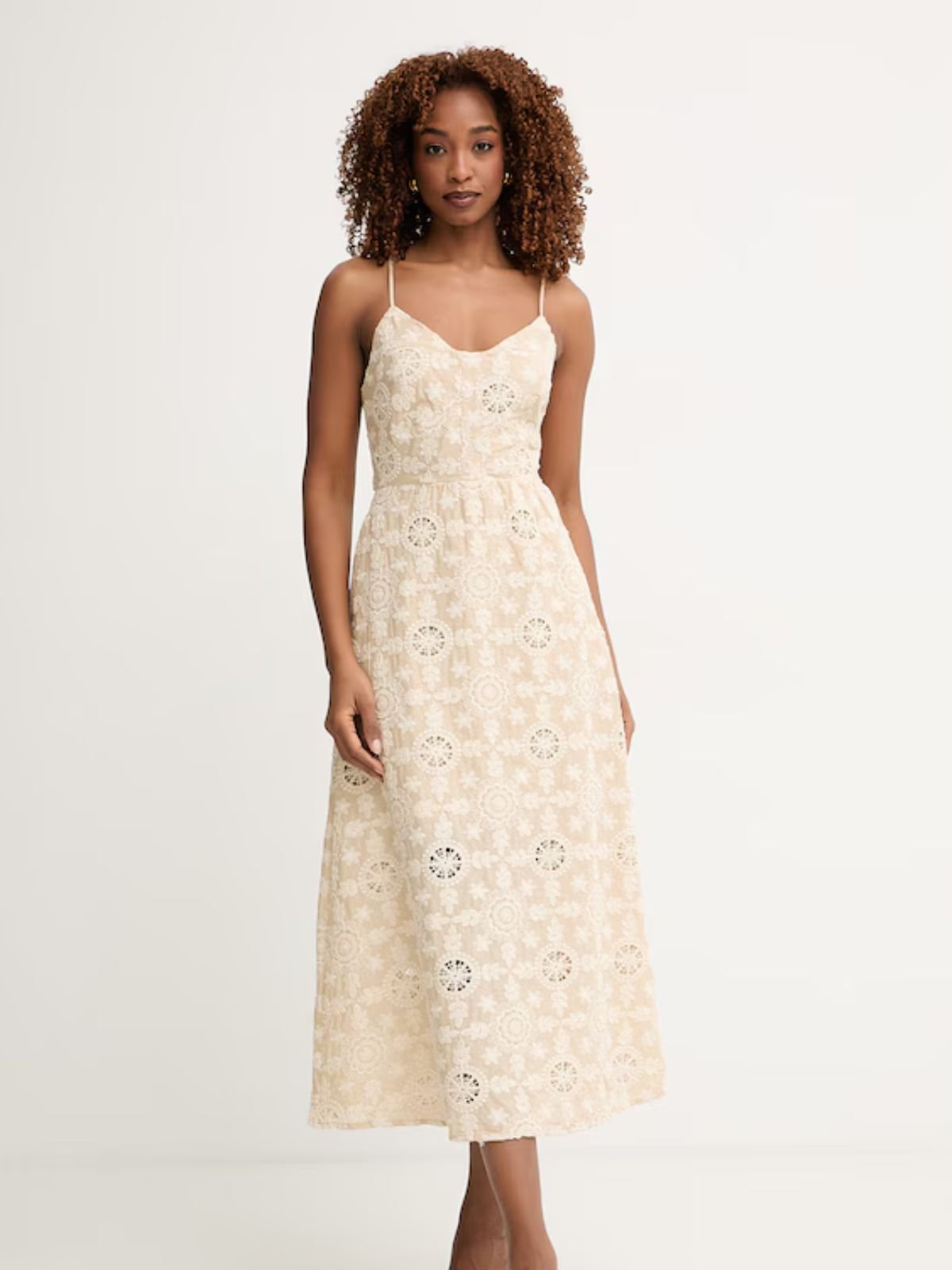 Fracomina - Abito regular midi in cotone con fantasia floreale - Donna - World Fashion