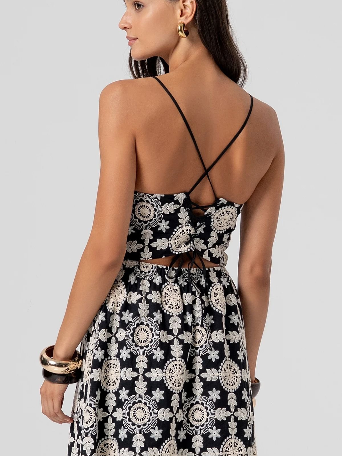 Fracomina - Abito regular midi in cotone con fantasia floreale - Donna - World Fashion