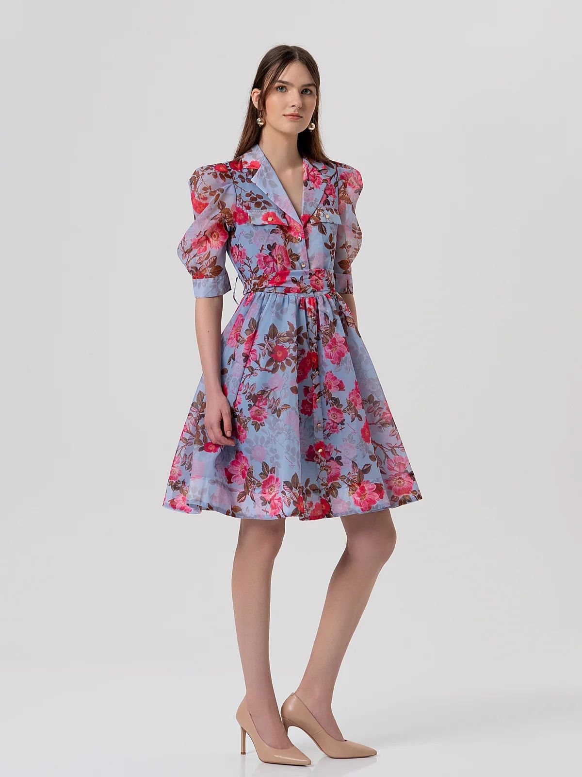 Fracomina - Abito regular mini in fantasia floreale - Donna - World Fashion
