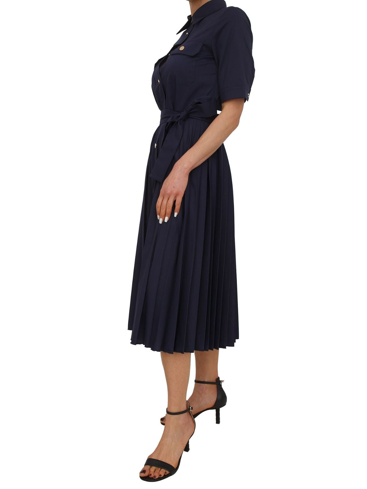 Fracomina - Abito regular modello chemisier midi in popeline - Donna - World Fashion