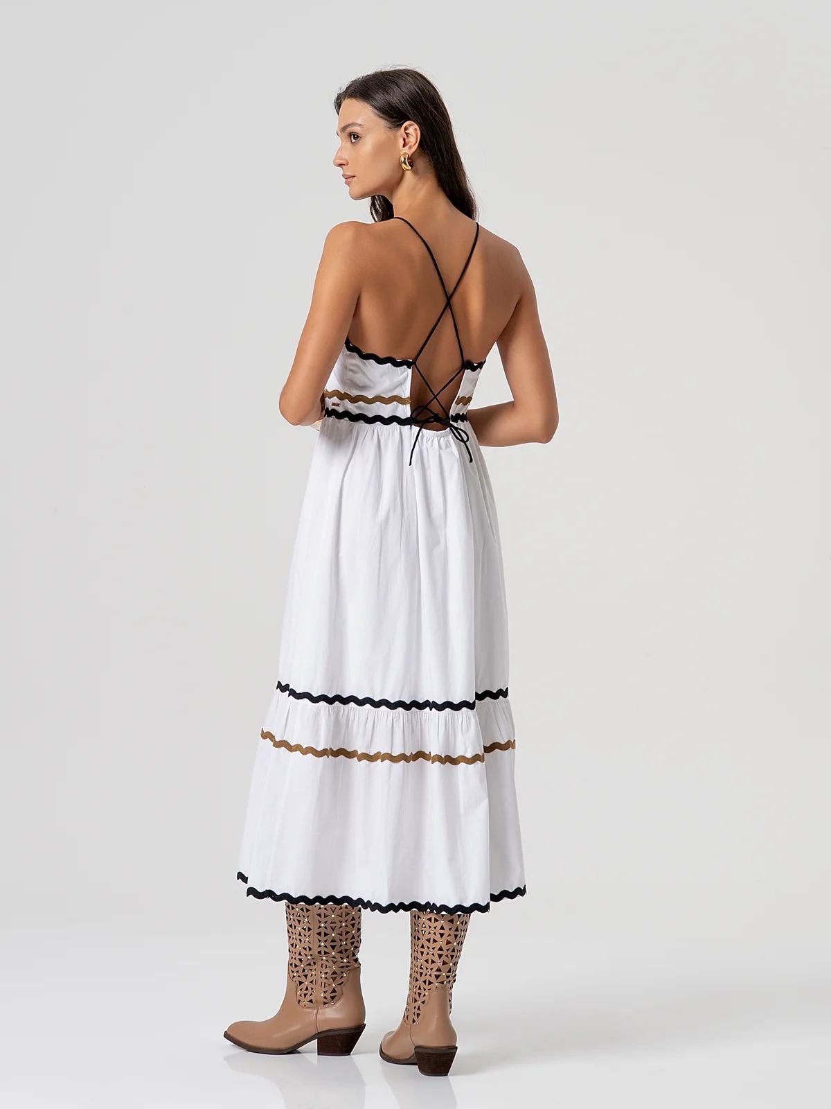 Fracomina - Abito senza maniche lungo in cotone - Donna - World Fashion
