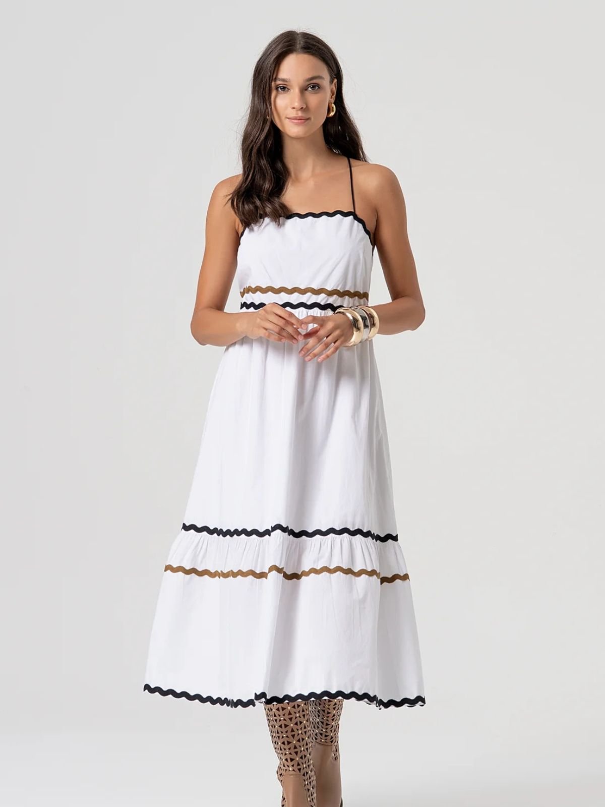 Fracomina - Abito senza maniche lungo in cotone - Donna - World Fashion