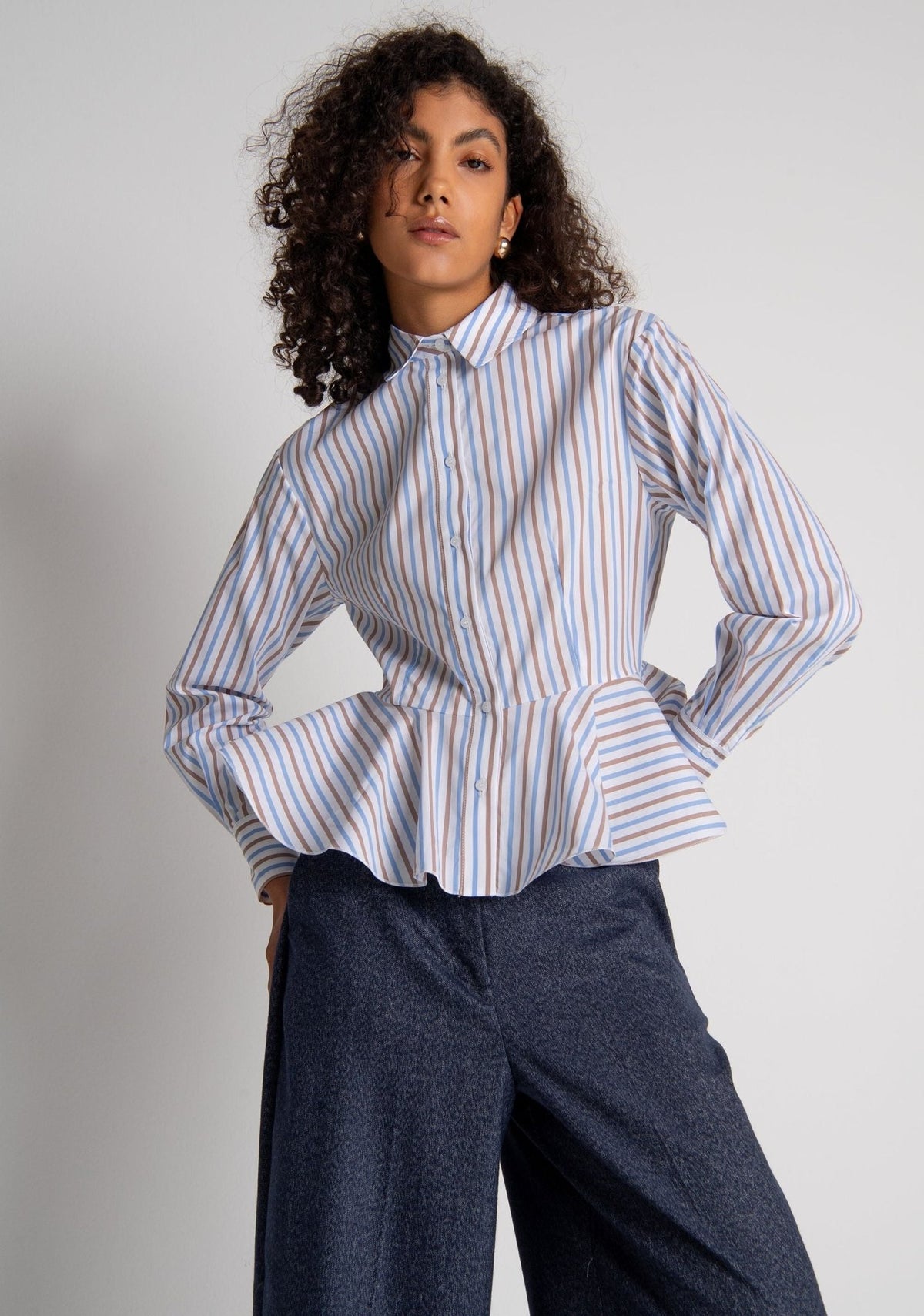 Fracomina - Camicia regular a righe multicolor - Donna - World Fashion