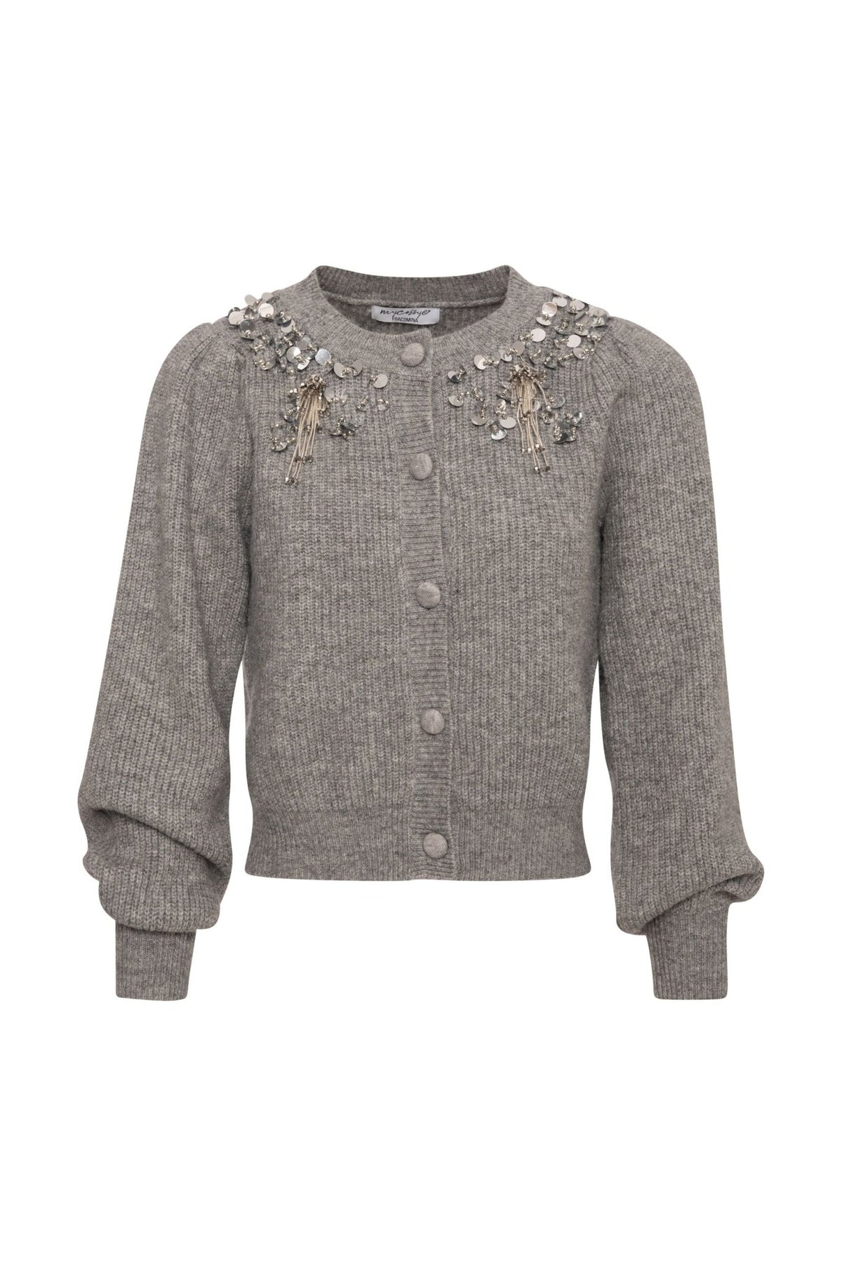 Fracomina - Cardigan regular con applicazioni gioiello - Donna - World Fashion