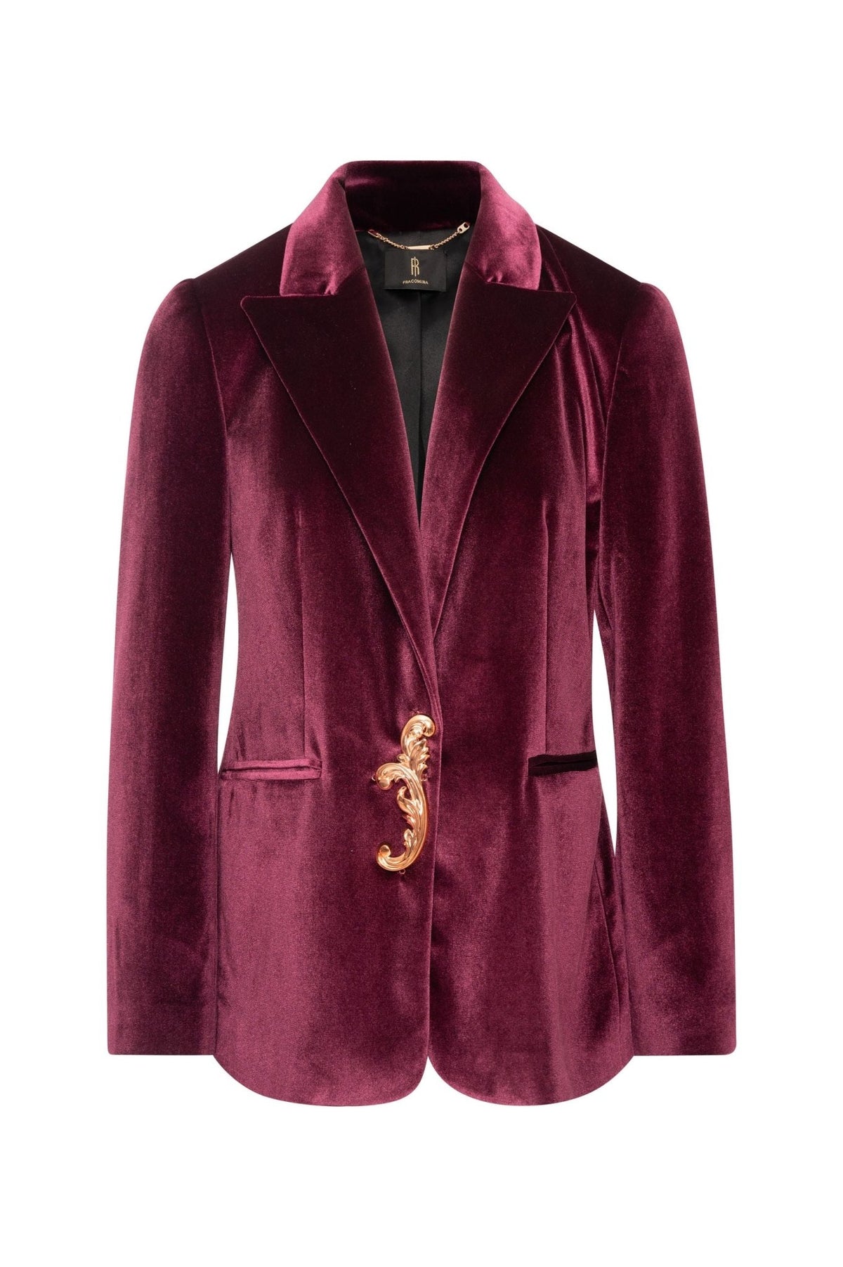 Fracomina - Giacca reg monopetto in velluto - Donna - World Fashion