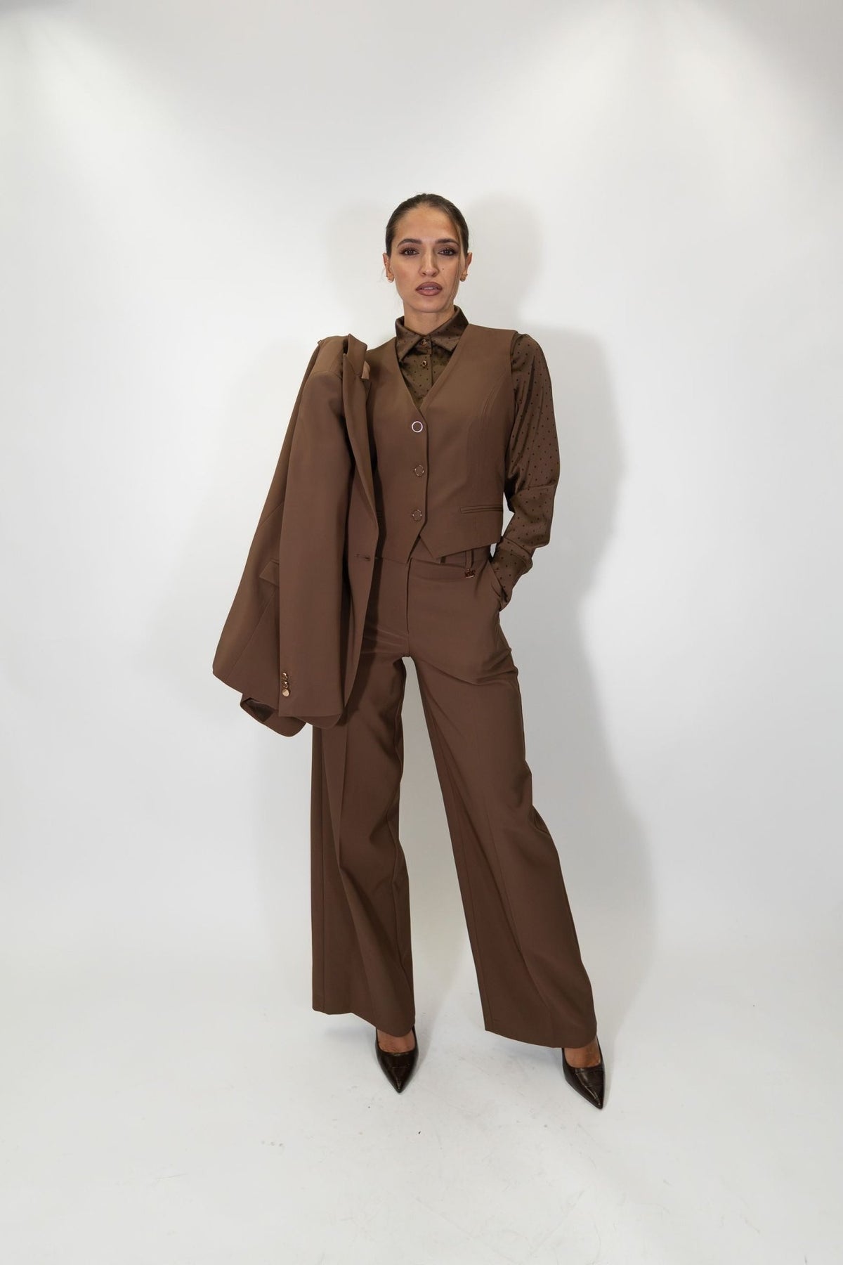 Fracomina - Gilet regular con scollo a V - Donna - World Fashion