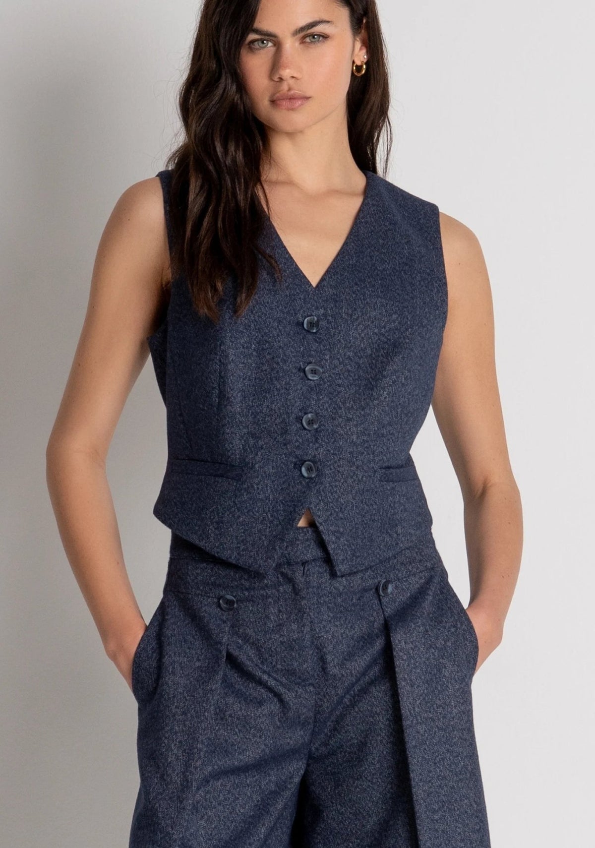 Fracomina - Gilet slim monopetto - Donna - World Fashion