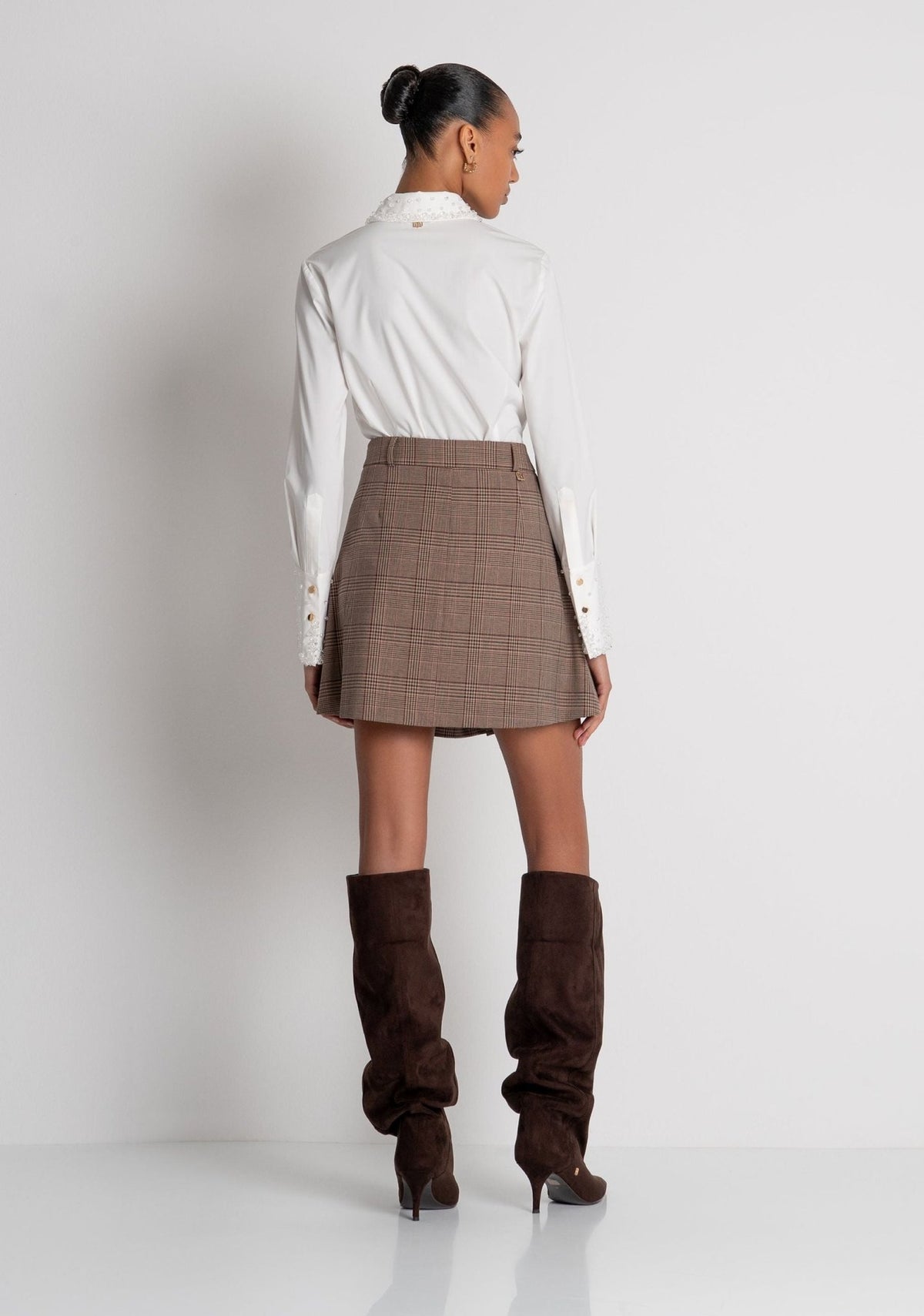 Fracomina - Gonna corta a pieghe - Donna - World Fashion
