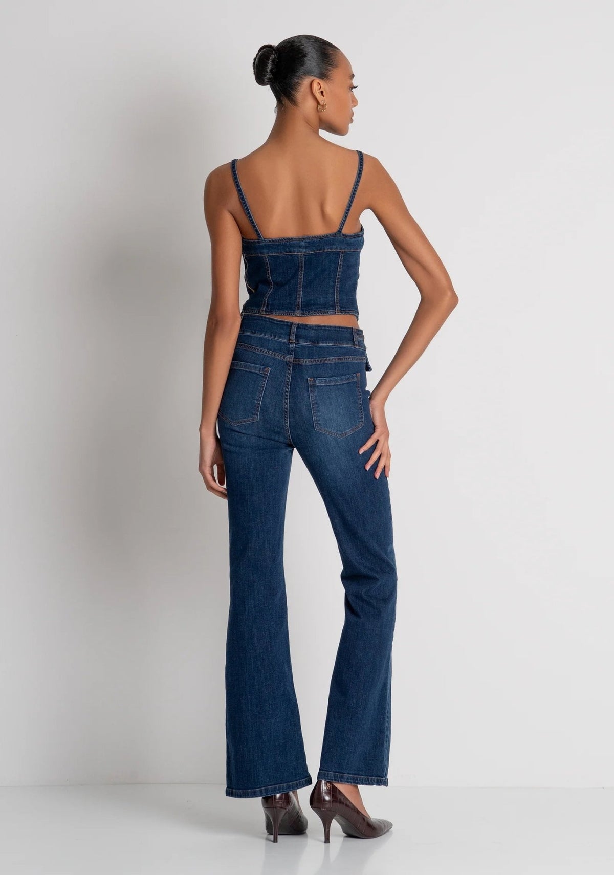Fracomina - Jeans bootcut in denim - Donna - World Fashion