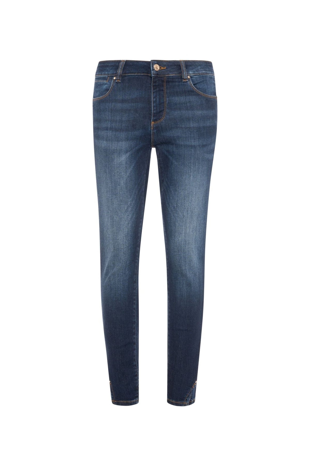 Fracomina - Jeans cropped effetto push up in denim - Donna - World Fashion