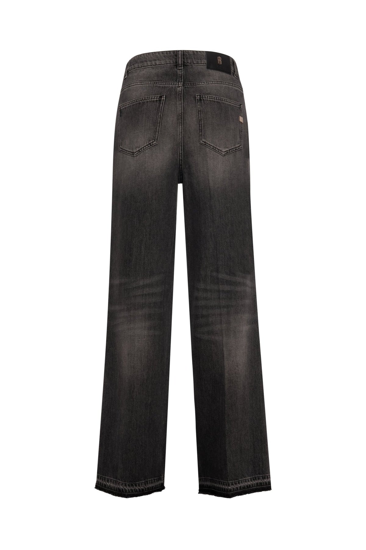 Fracomina - Jeans linea dritta in denim black - Donna - World Fashion