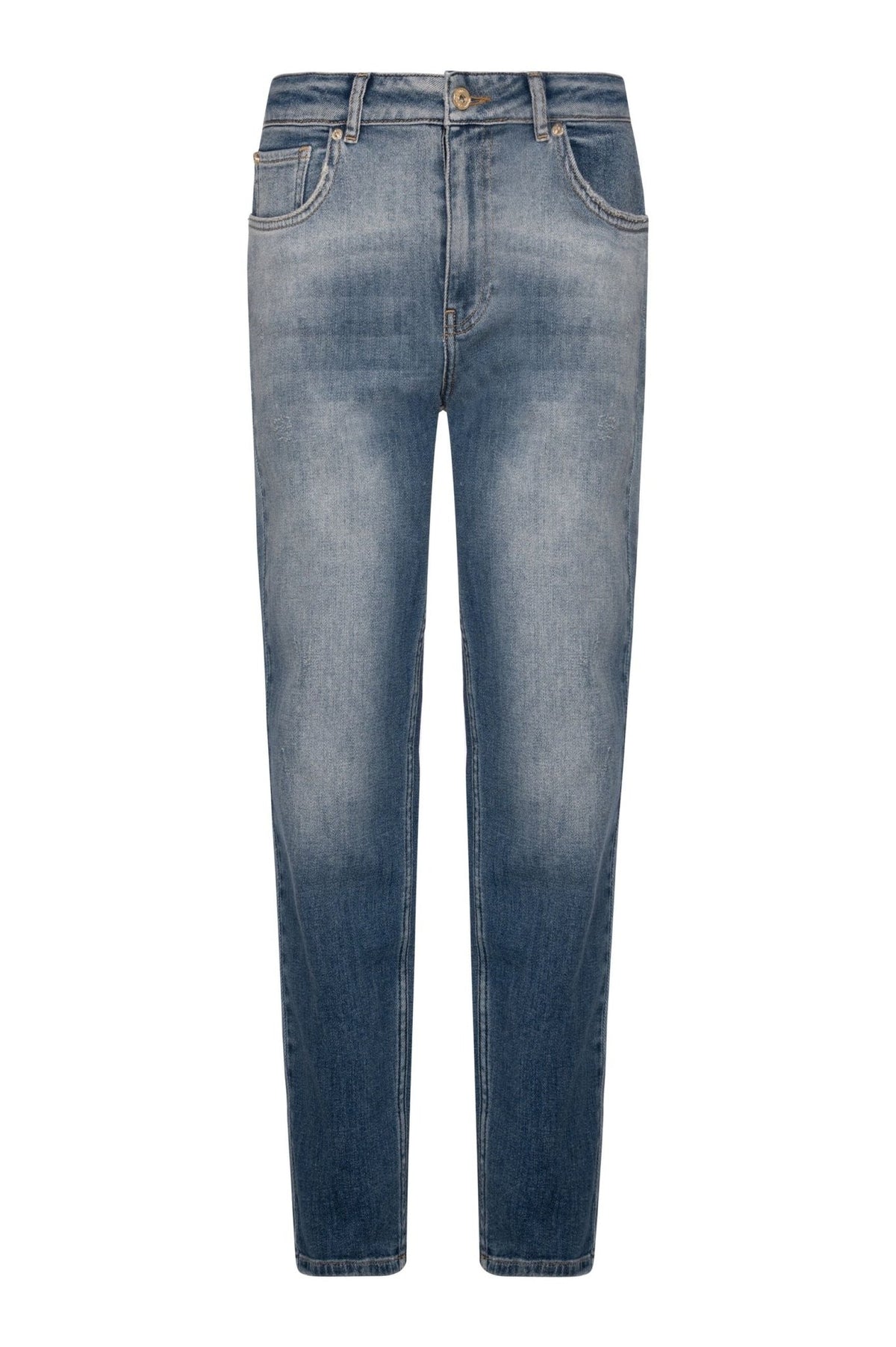 Fracomina - Jeans regular mom fit in denim - Donna - World Fashion