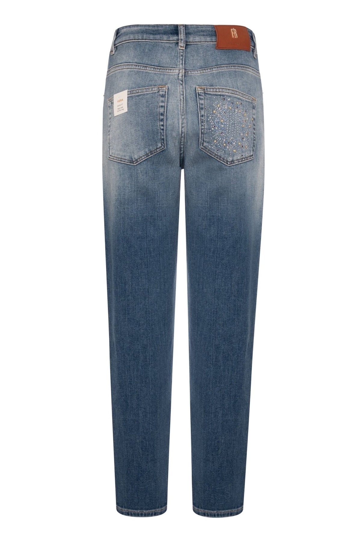 Fracomina - Jeans regular mom fit in denim - Donna - World Fashion