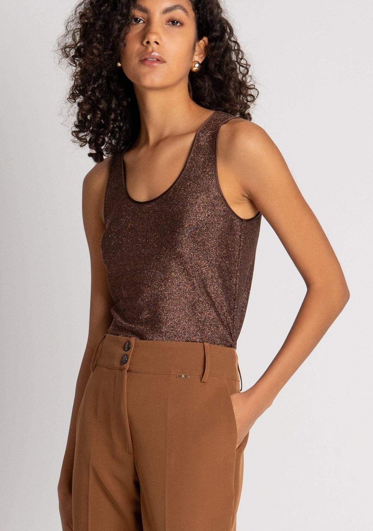 Fracomina - Pantalone chino slim in tessuto stretch - Donna - World Fashion
