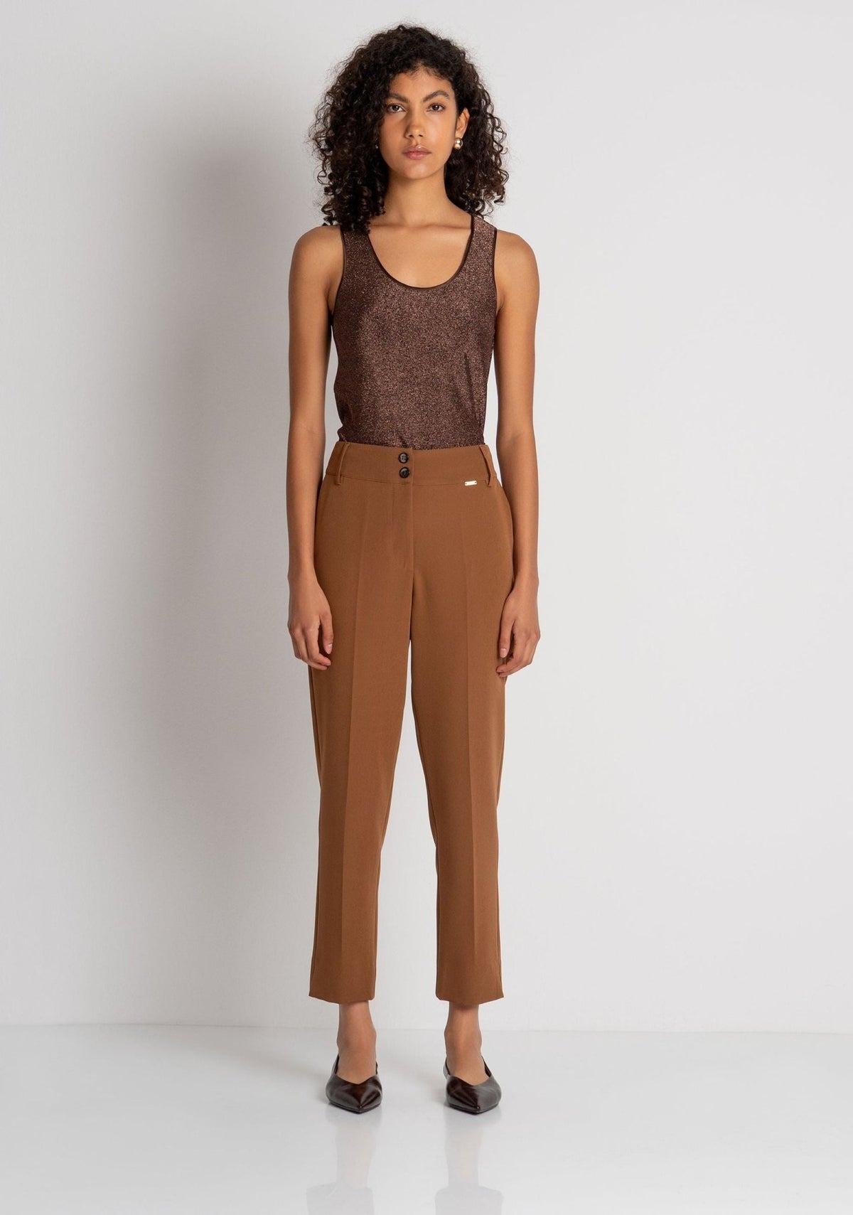 Fracomina - Pantalone chino slim in tessuto stretch - Donna - World Fashion