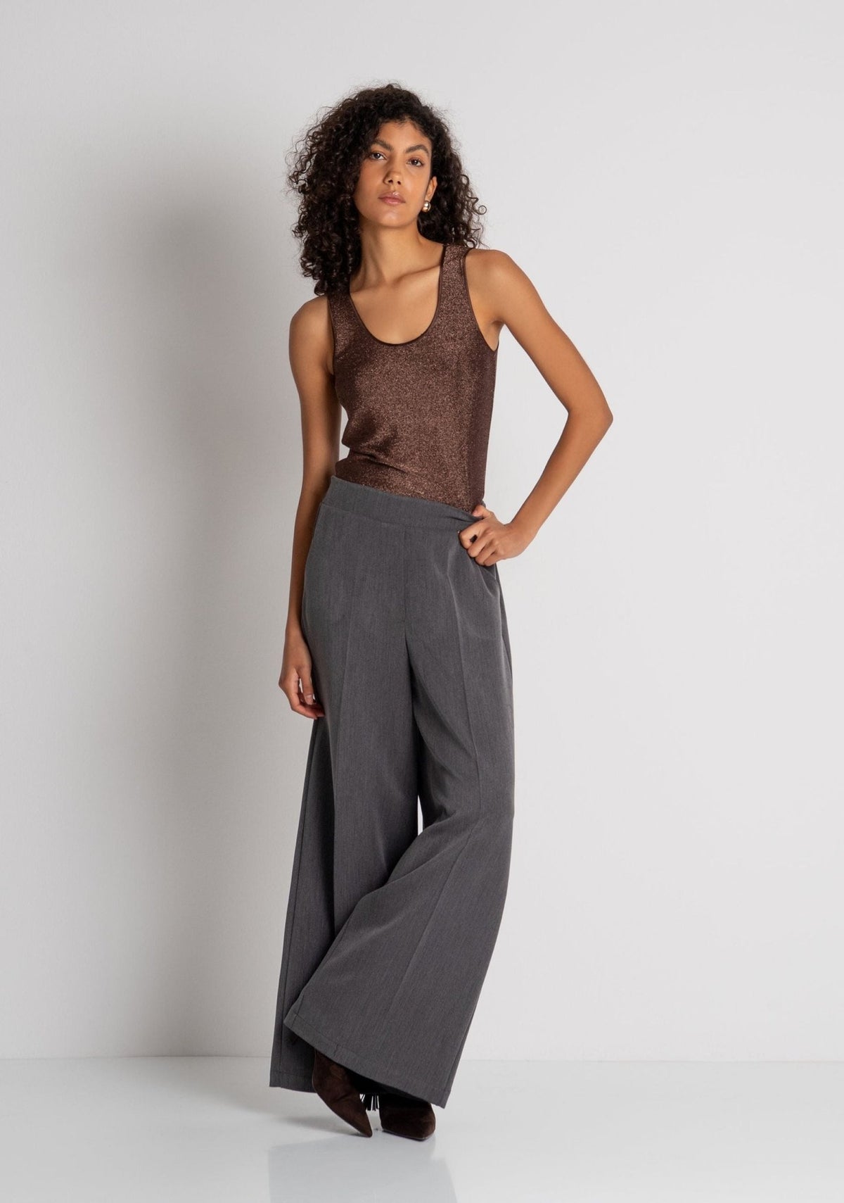 Fracomina - Pantalone flare a vita alta - Donna - World Fashion